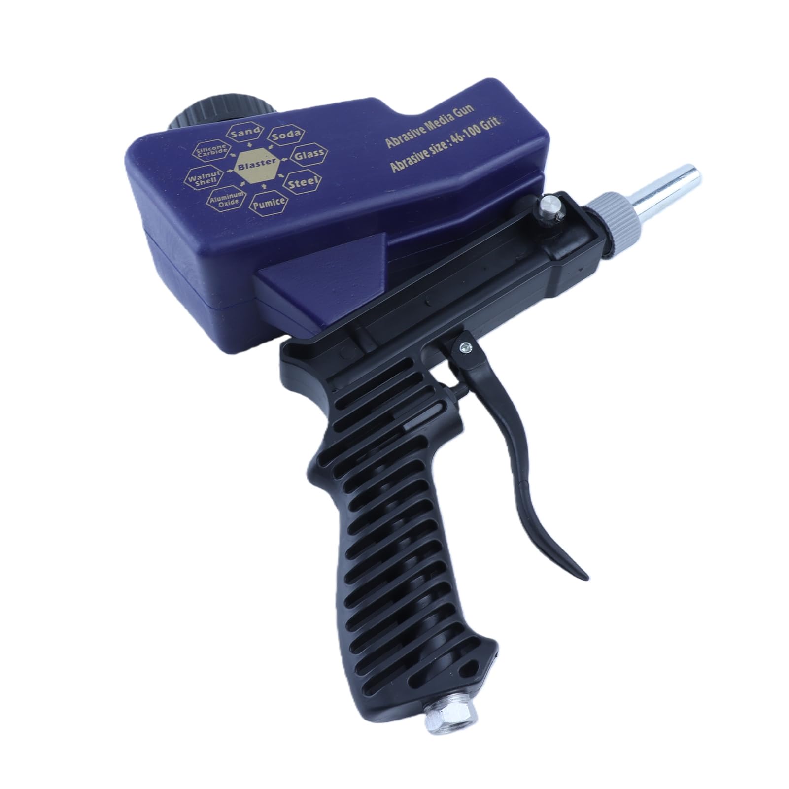 Sableuse à Alimentation par gravité, 70-150 PSI 6000 Tr/min Kit de Pistolet de Sablage à Main, Pistolet de Sablage à Air comprimé pour Nettoyer la Rouille, la saleté, le Décapant d