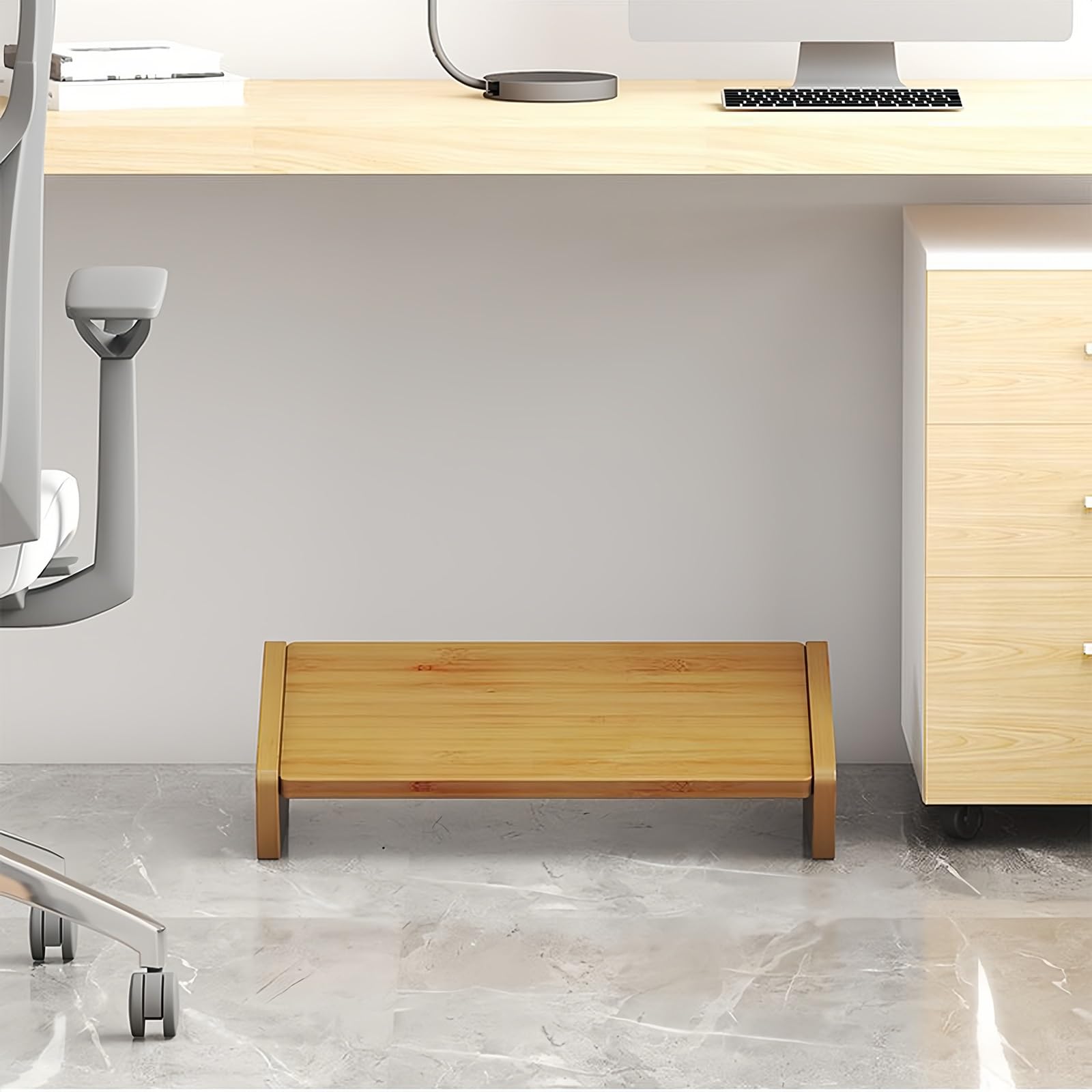 Taburete Reposapiés Oficina Altura Ajustable, Reposapiés Ergonómico