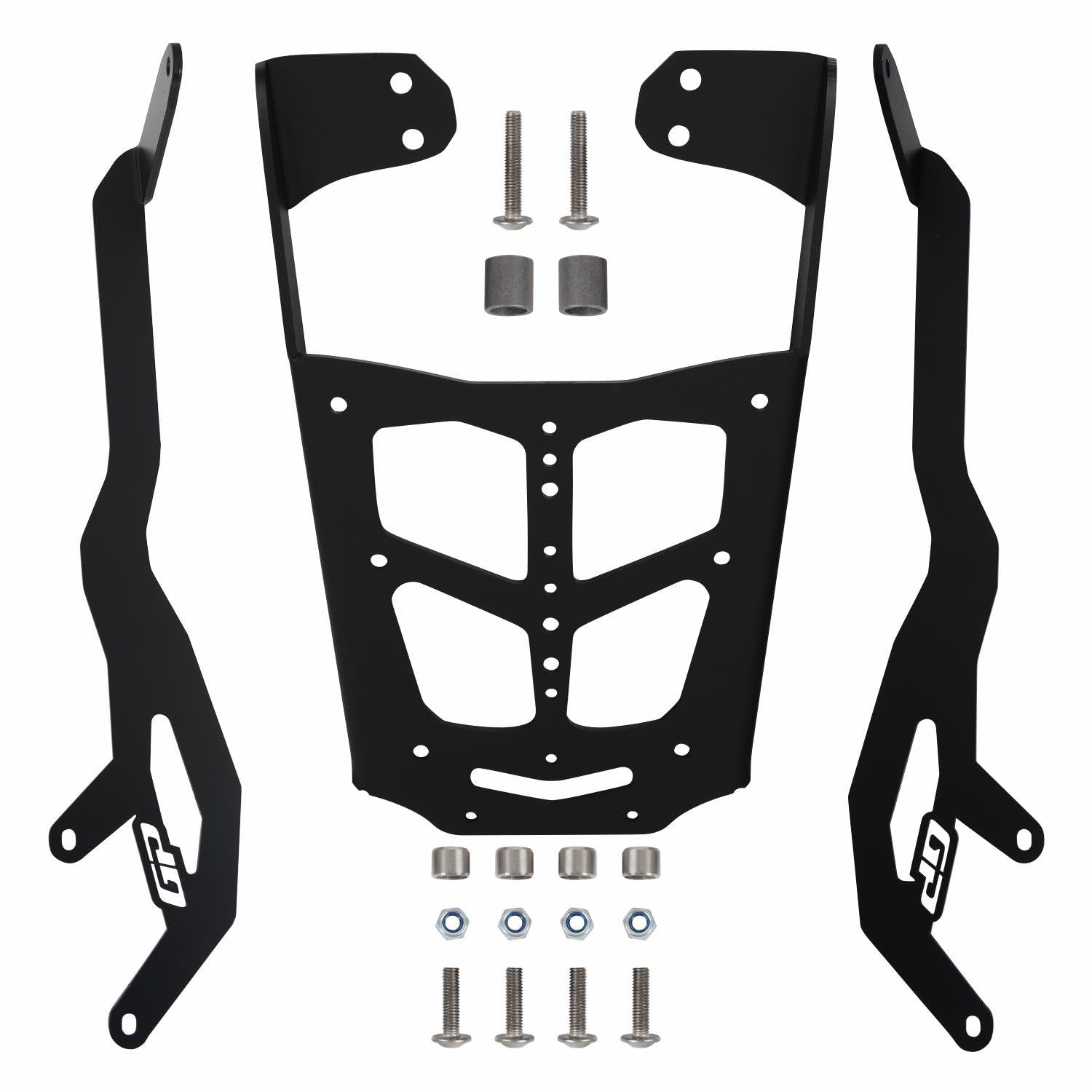 GP Kompozit Portaequipajes trasero negro compatible con Bajaj Pulsar NS200 2011-2023