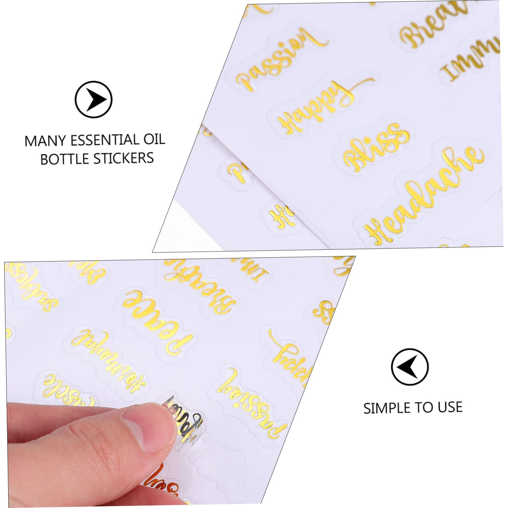 MAGICLULU 30fogli Etichette Per Bottiglie Essenziali Set Adesivi Decorativi Per e Cosmetici
