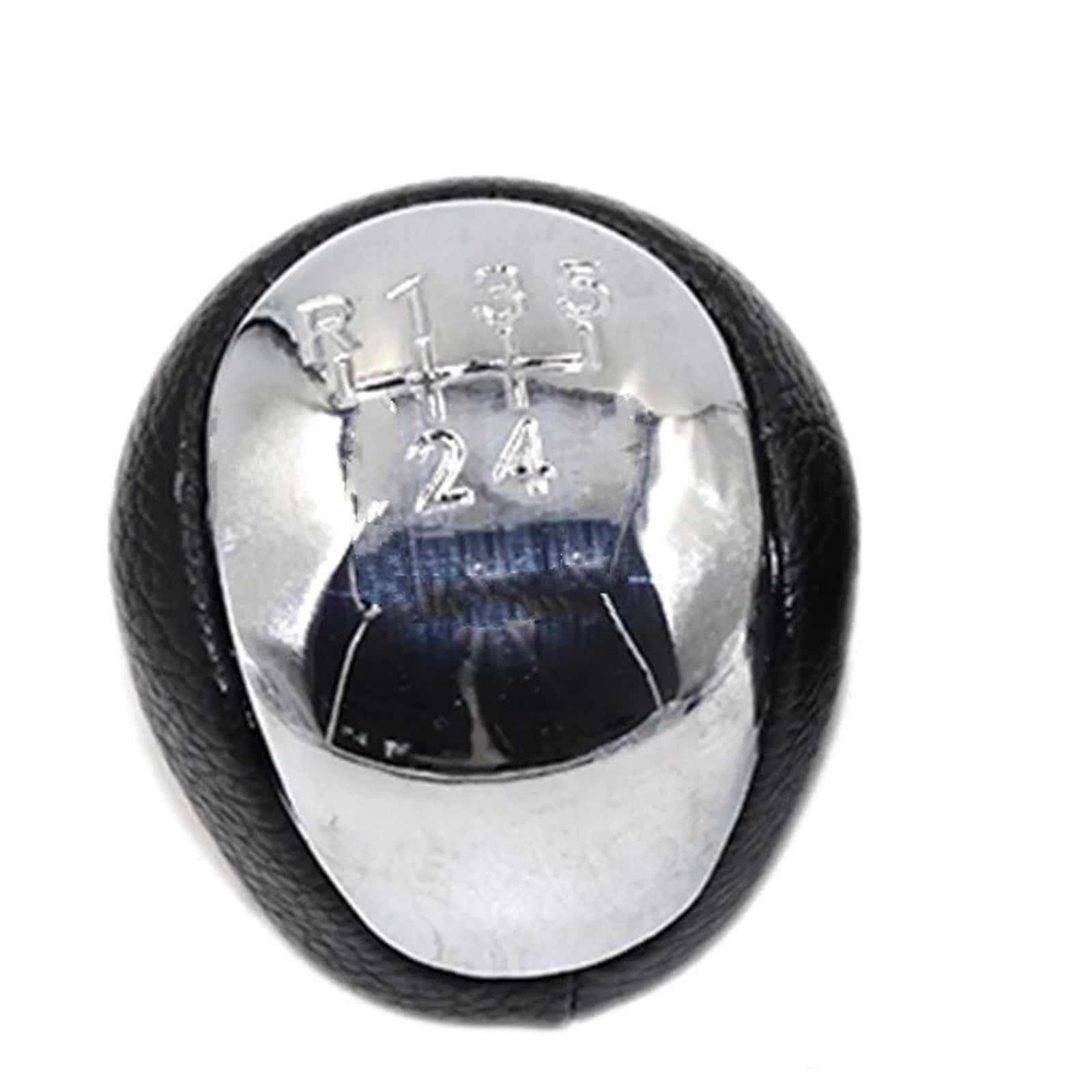 HSUKIHO Car Shift Knob Cover 5/6 Speed for KIA for Forte for Cerato for Koup 2009-2015 Leather Car Shift Gear Knob Lever Gaitor Cover(5 Speed Chrome)