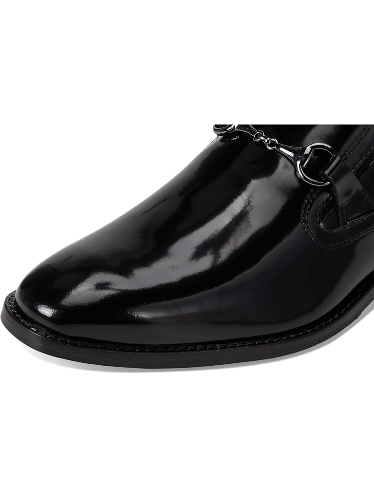 Black Johnston & Murphy Richland Plain Toe Bit Loafers