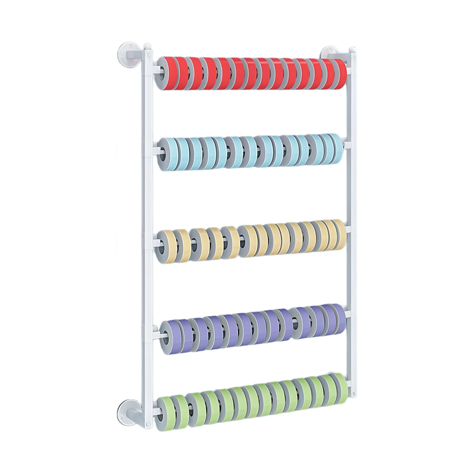 YROHGKPN Decorative Ribbon Holder with Carbon Steel Frame Storage Hanger for Handicrafts Multi Tiers Wrapping Paper Rack Craft Room Organization