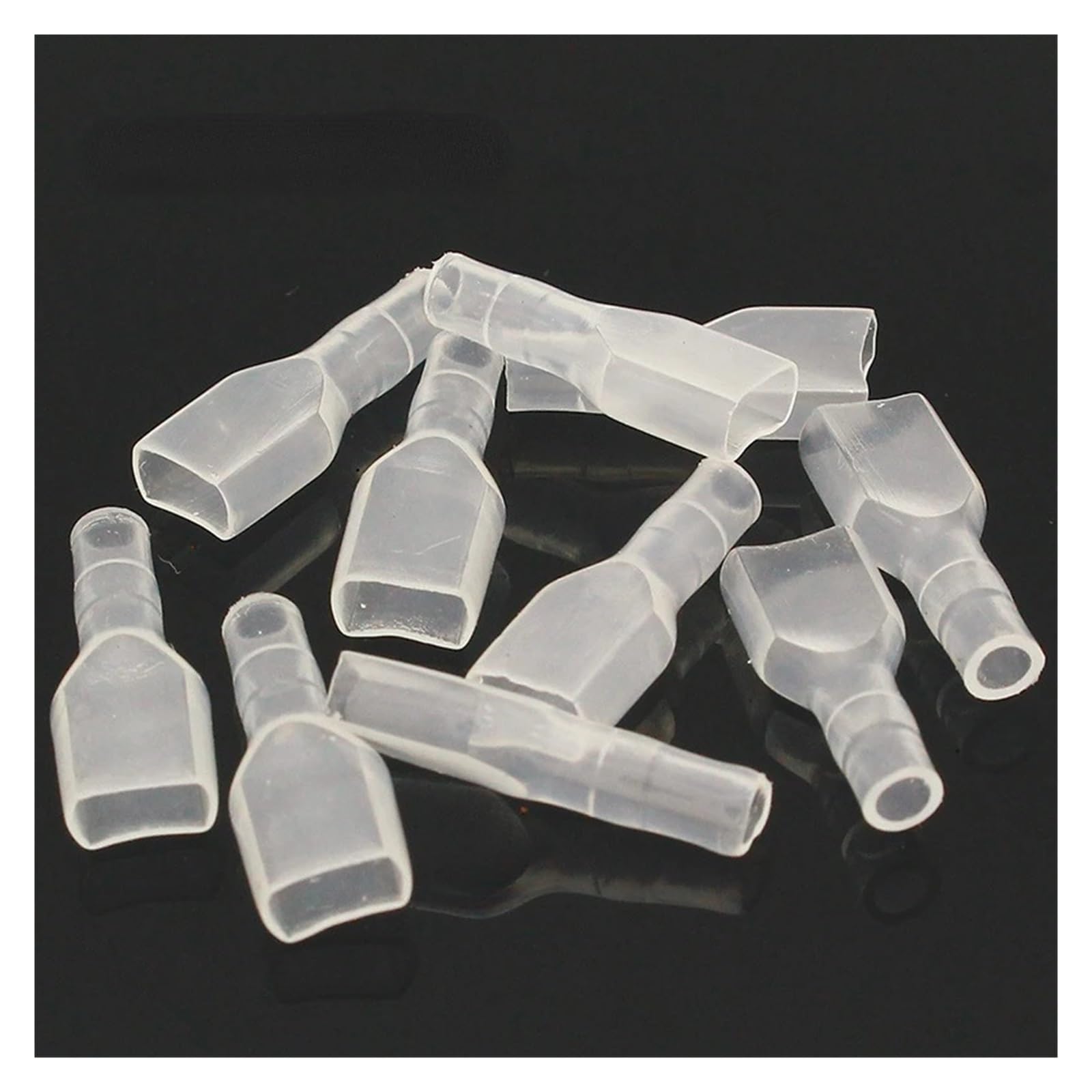 BYLSAGWHT 100pcs, Cover Case for 6.3mm Crimp Terminal Spade Connector