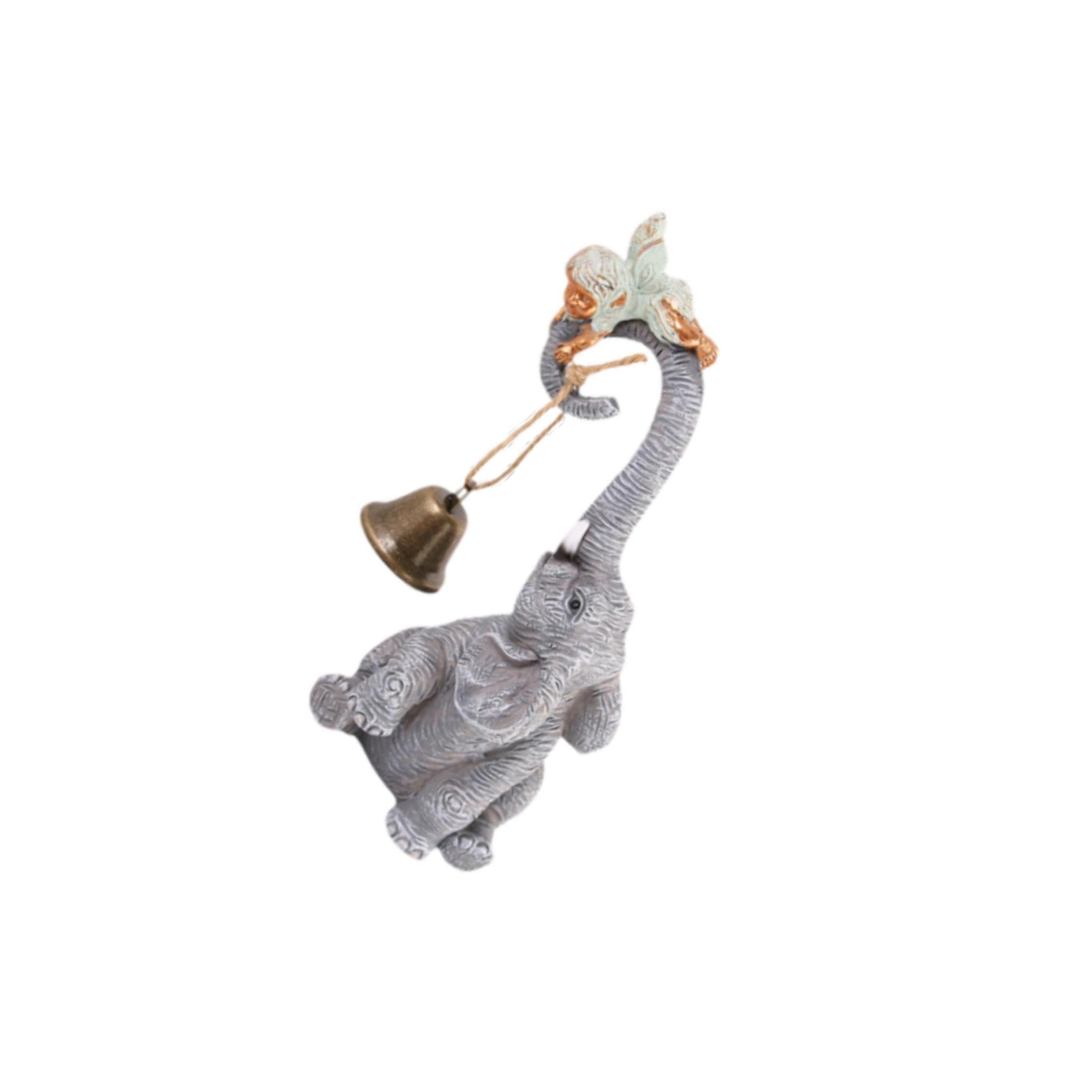 TWISAXC Office Decor Essential Elephant Statue Sculpture For Desk Bookcase Shelf Sturdy Resin Vivid for Creative Details Eye
