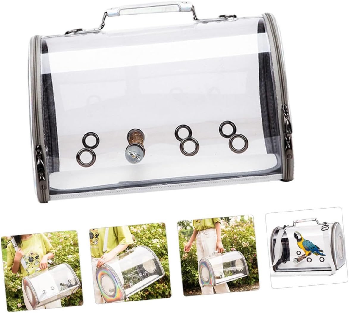 Portable Bird Walking Bag Parrot Travel Pouch Shoulder Bag Removable Strap