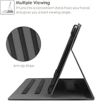 Vista 3 de Universal 10.1", 10.2", 10.5", 10.9", 11" Funda para Tablet, Funda Folio con Ángulos de Visualización Múltiples y Correa para Lenovo