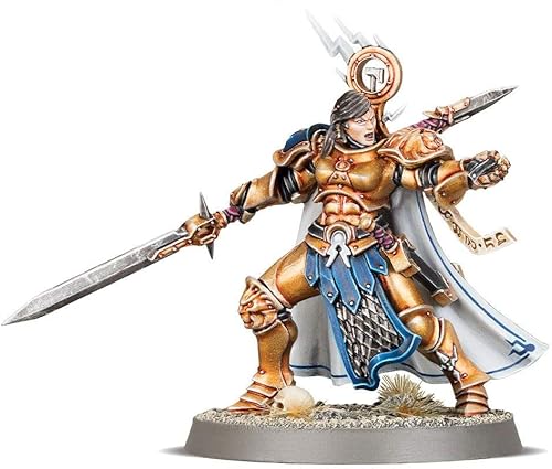 Miniatura 2 de GW AOS Stormcast Eternals Knight-Questor Larissa Shadowstalker Warhammer Aniversario Cumpleaños Edad de Sigmar Modelo de edición limitada