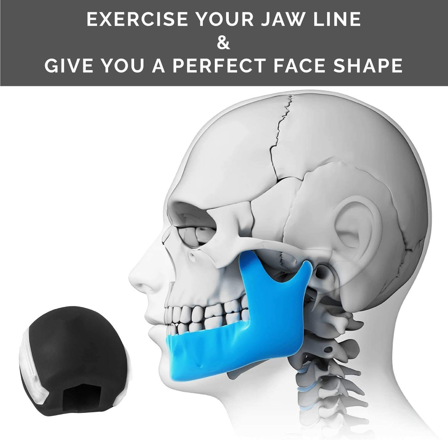 Jaw Exerciser for Men and Women Jawline Exercise shaper Double Chin