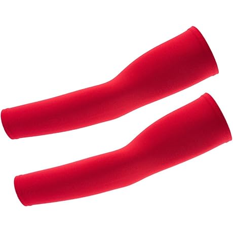 Cycling Sports Tattoo UV Block Cool Red Arm Sleeve