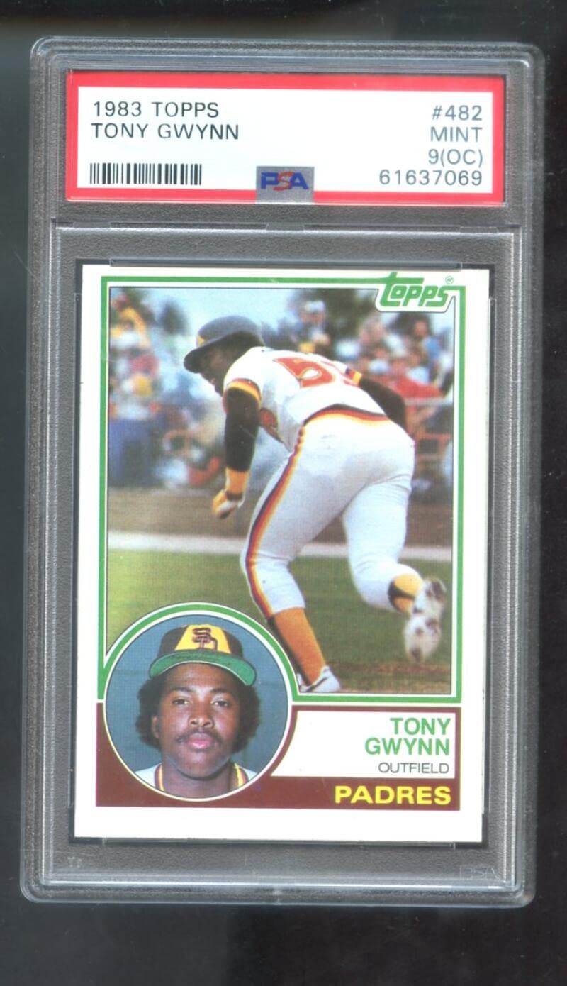 Amazon.com: Tony Gwynn Rookie Card 1983 Topps #482 PSA 9