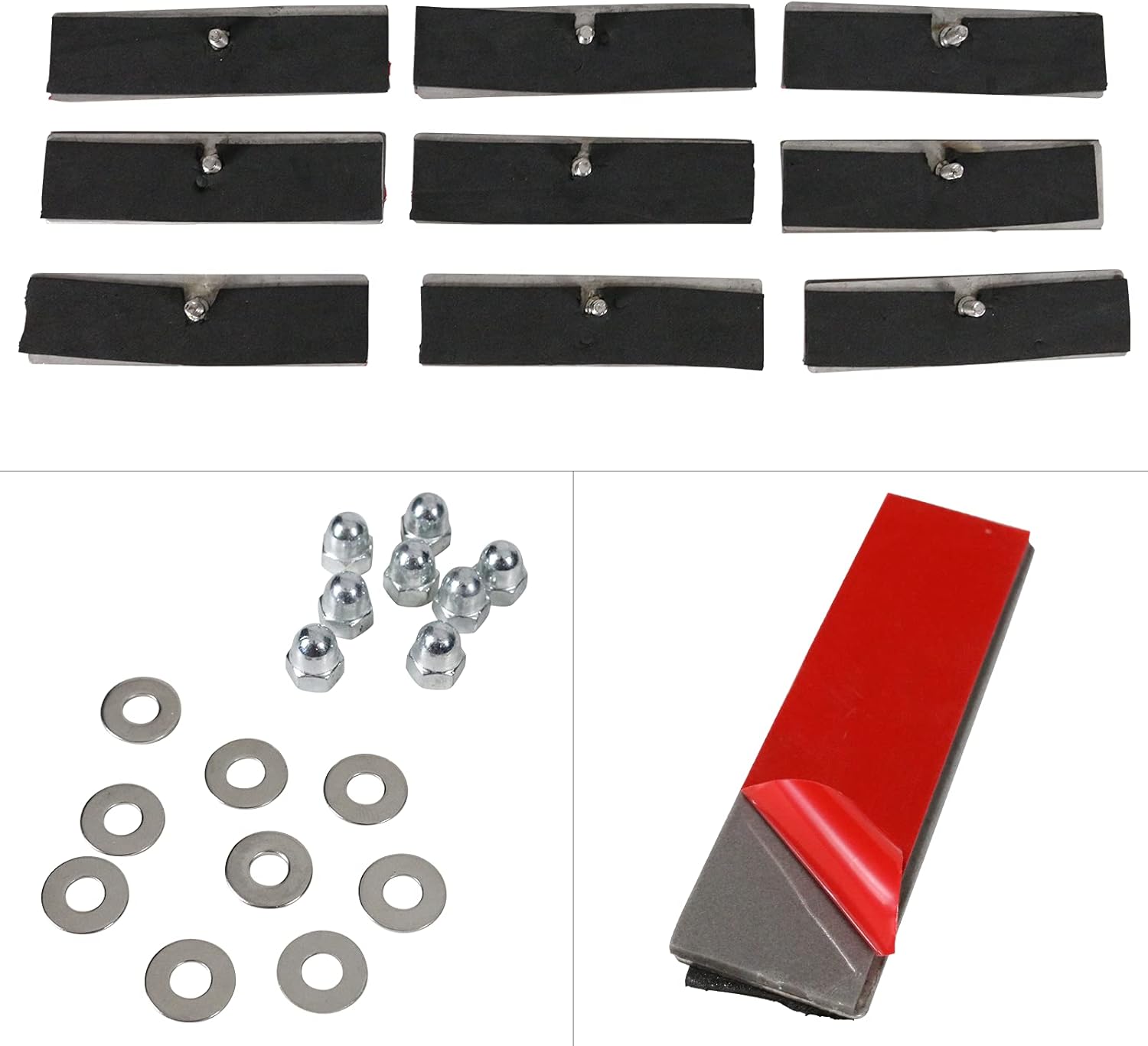 IKON MOTORSPORTS, Window Louver Compatible with 2014-2019 Chevy Corvette C7, Gloss Black Rear Window Visor Louvers Guards Sun Shade Cover ABS Plastic, 2015 2016 2017 2018