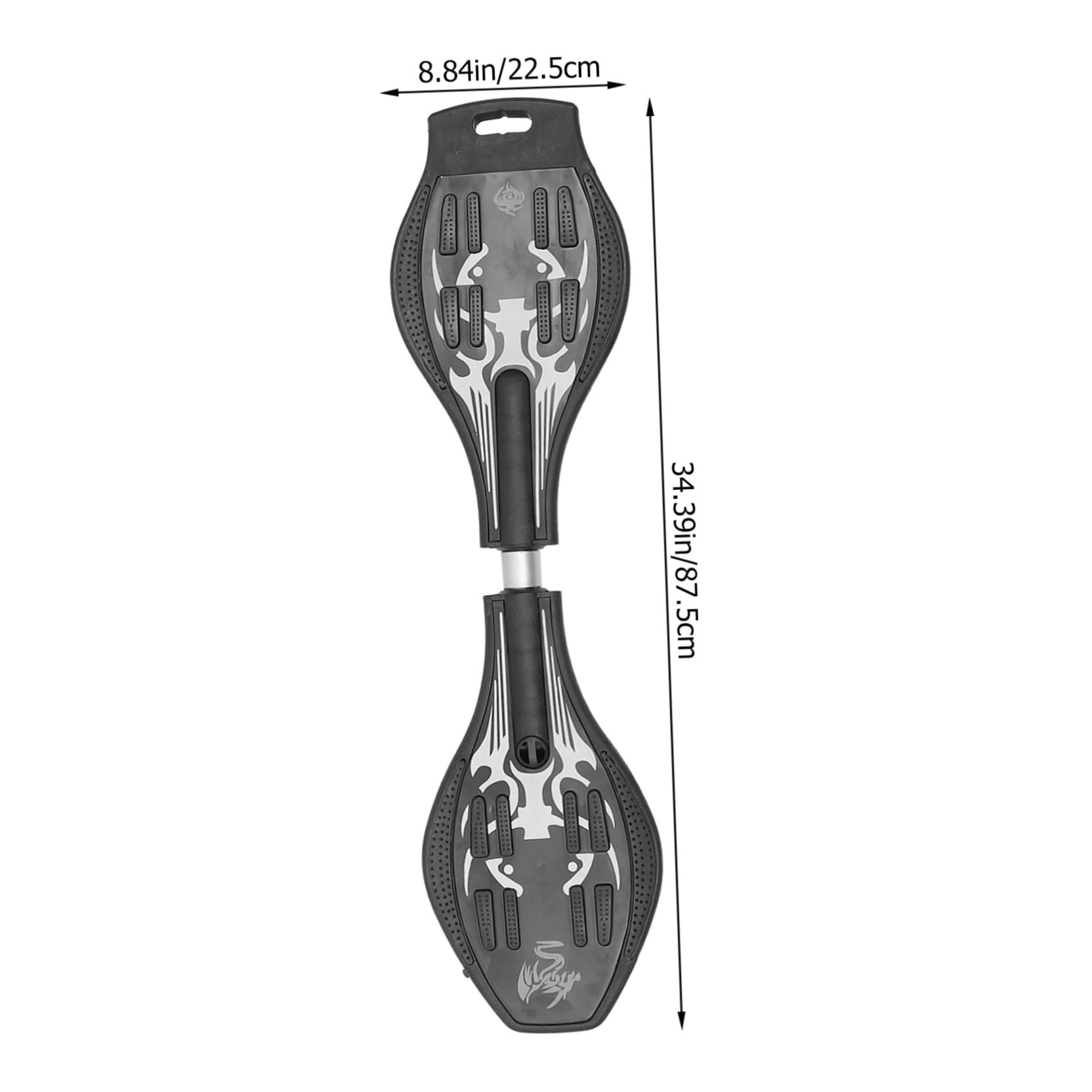 BESPORTBLE Patinetas para Niños Tablero De Serpientes Caster Board Glitter Wheel Skateboard for More Excitement Fun Visibility Twistboard for Kid Holiday New Year Juguetes Niño Patineta