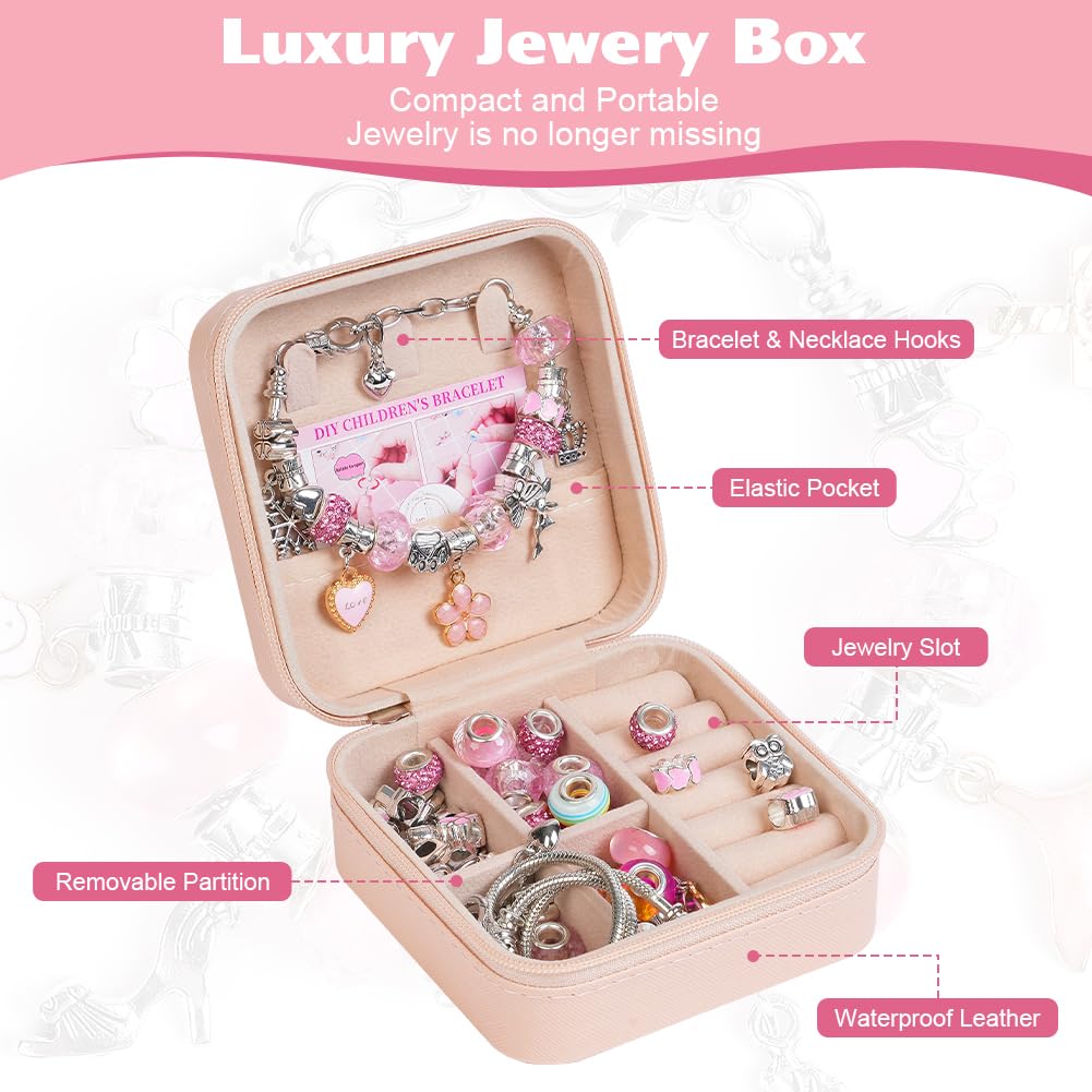 AUAUY Kit Braccialetti Fai Da Te per Bambina 5-10 Anni - Regalo Compleanno Originale, Idee Natale