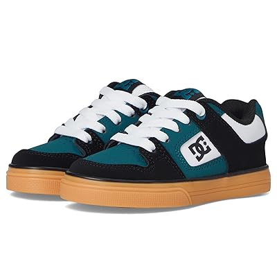 DC Kids Pure Kids Shoes Black/White/Dark Green