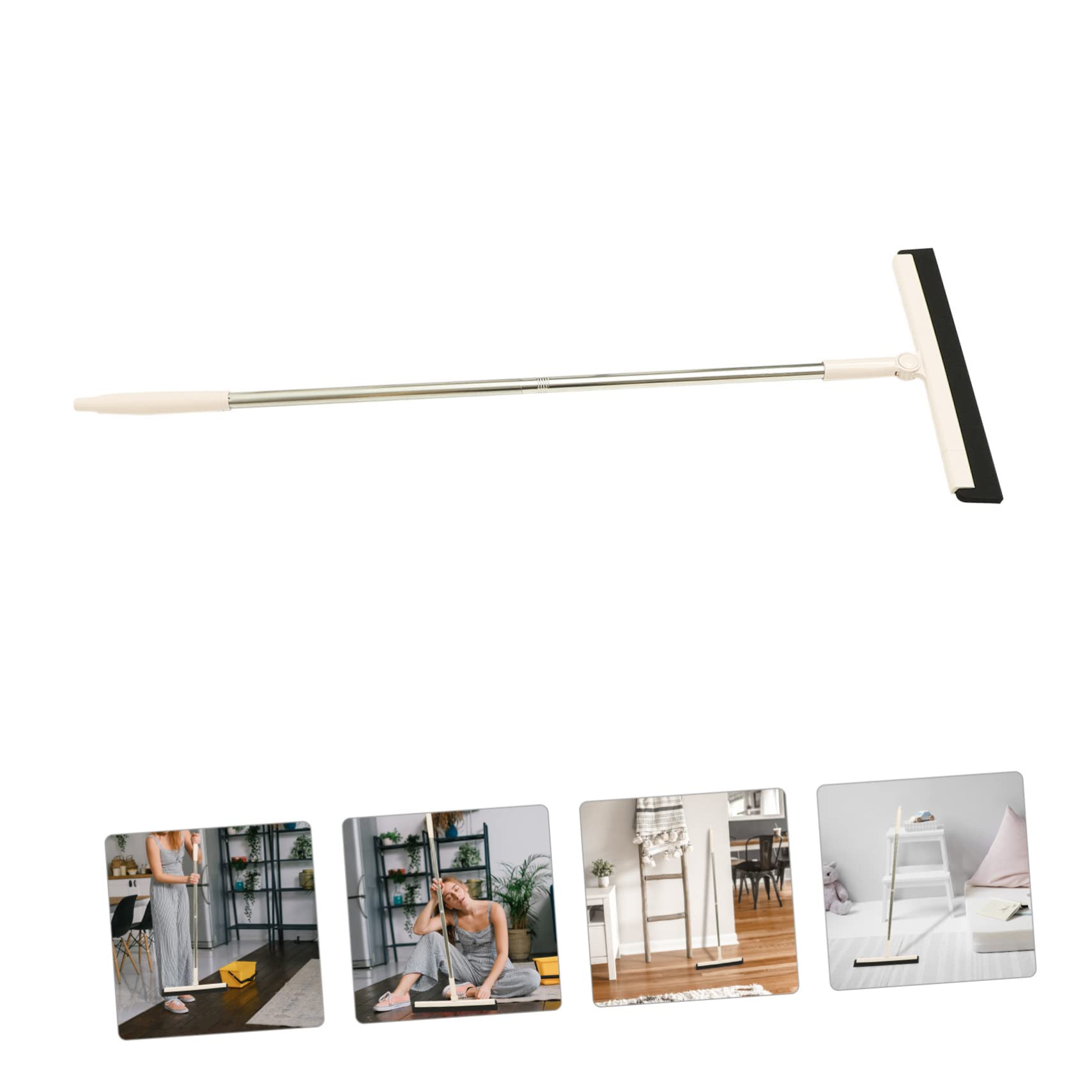 MAGICLULU Heavy Duty Floor Squeegee Cleaner Tool with Ergonomic Handle for Bathroom Kitchen And Balcony Cleaning Portable And Easy to Use Household Floor Scrubber