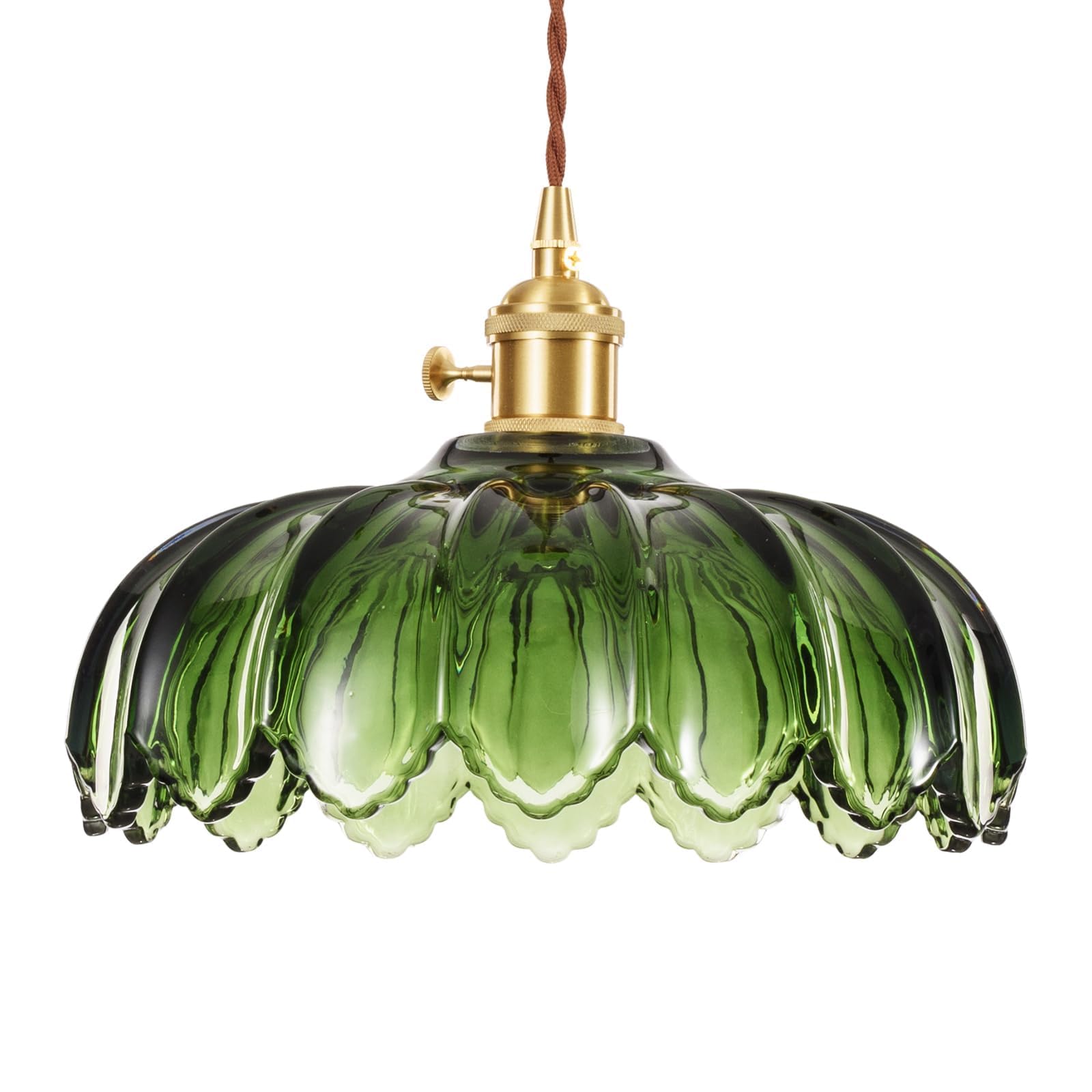 Lustre suspension verre vintage îlot de cuisine et éclairage table salle à manger