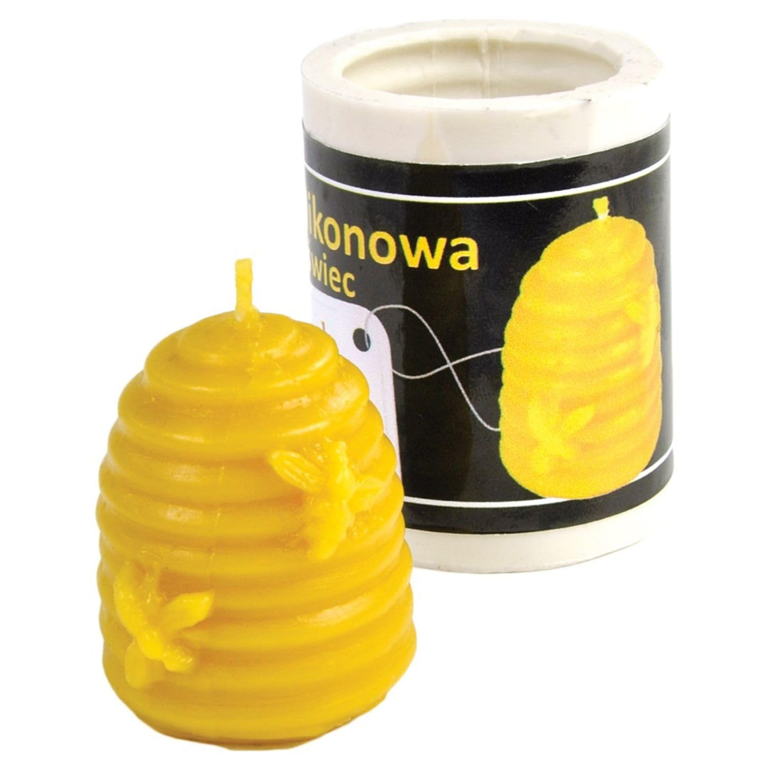 LYSON Kerzengießform Silikonform mit Waben-Imkermuster Kerzenherstellung Bienenwachs Kerzen Geschenkidee SilikonForm Set/Giessform/silicone mold set