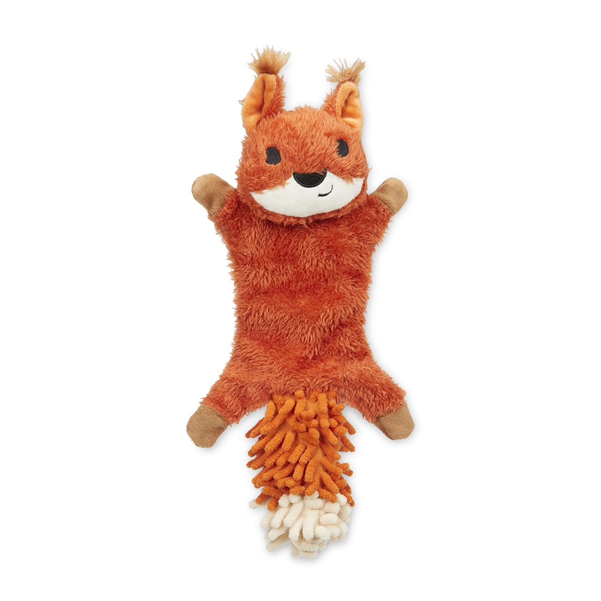 Plush Crinkle Squirrel Dog Toy Sensory Crinkle Squeaky Puppy Fun Play Petface