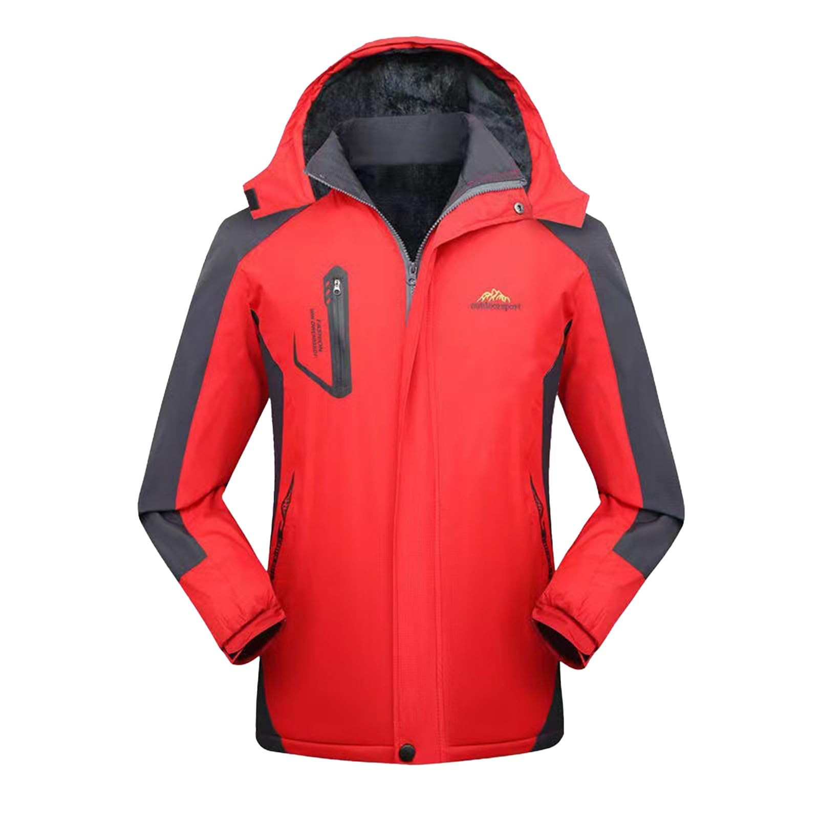Giacca Foderata E Ispessita Da Donna Adatta Per Gli Sport All' L'Alpinismo Calda Confortevole Impermeabile Corsa Running A Vento Invernale Giacche Rain Jacket Antipioggia Elegante