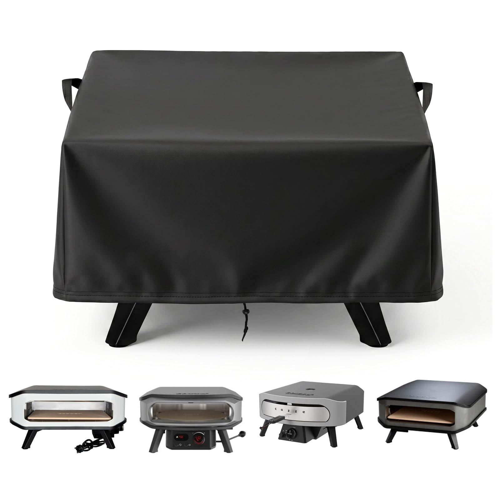 Funda para Horno de Pizza, Tela Oxford 420D Cubierta para Horno de Pizza Adecuada para Cozze 90346/90347 XXL 17 Gas Pizza Ofen, 62x62x28cm, Impermeable, a Prueba de Polvo, a Prueba de Roturas