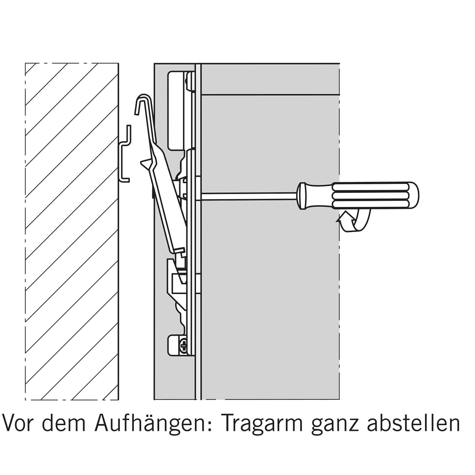 4 Sets verdeckte Schrankaufhänger TH6401 Tragkraft 130 kg mit teilbaren Schrankschienen verstellbarer Wandhalter für Oberschrank Stahl verzinkt von SOTECH