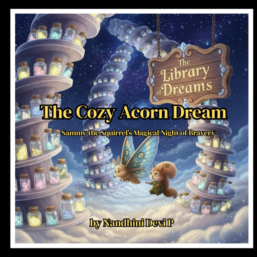 The Cozy Acorn Dream: Sammy the Squirrel’s Magical Night of Bravery