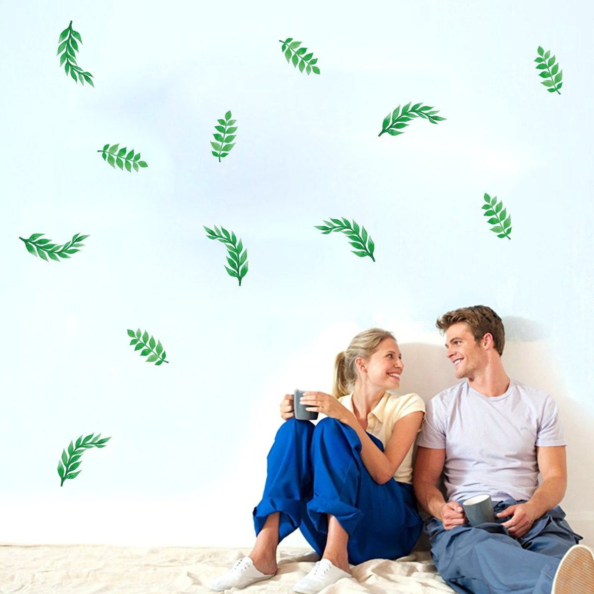 Decor Kafe Green Leaves Wall Sticker Standard Size- 183cm X 154cm Color - Multicolor (Suitable for - Bedroom, Kitchen , Bathroom , or Any Type of Smooth Surface) (B074J95TK3) Amazon Price History, Amazon Price Tracker