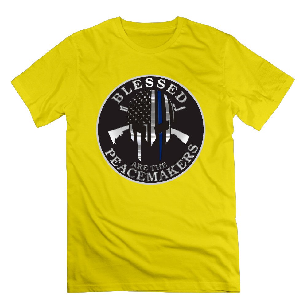 Blessed Are The Peacemakers Thin Blue Line Men's Sport Shirt for Men