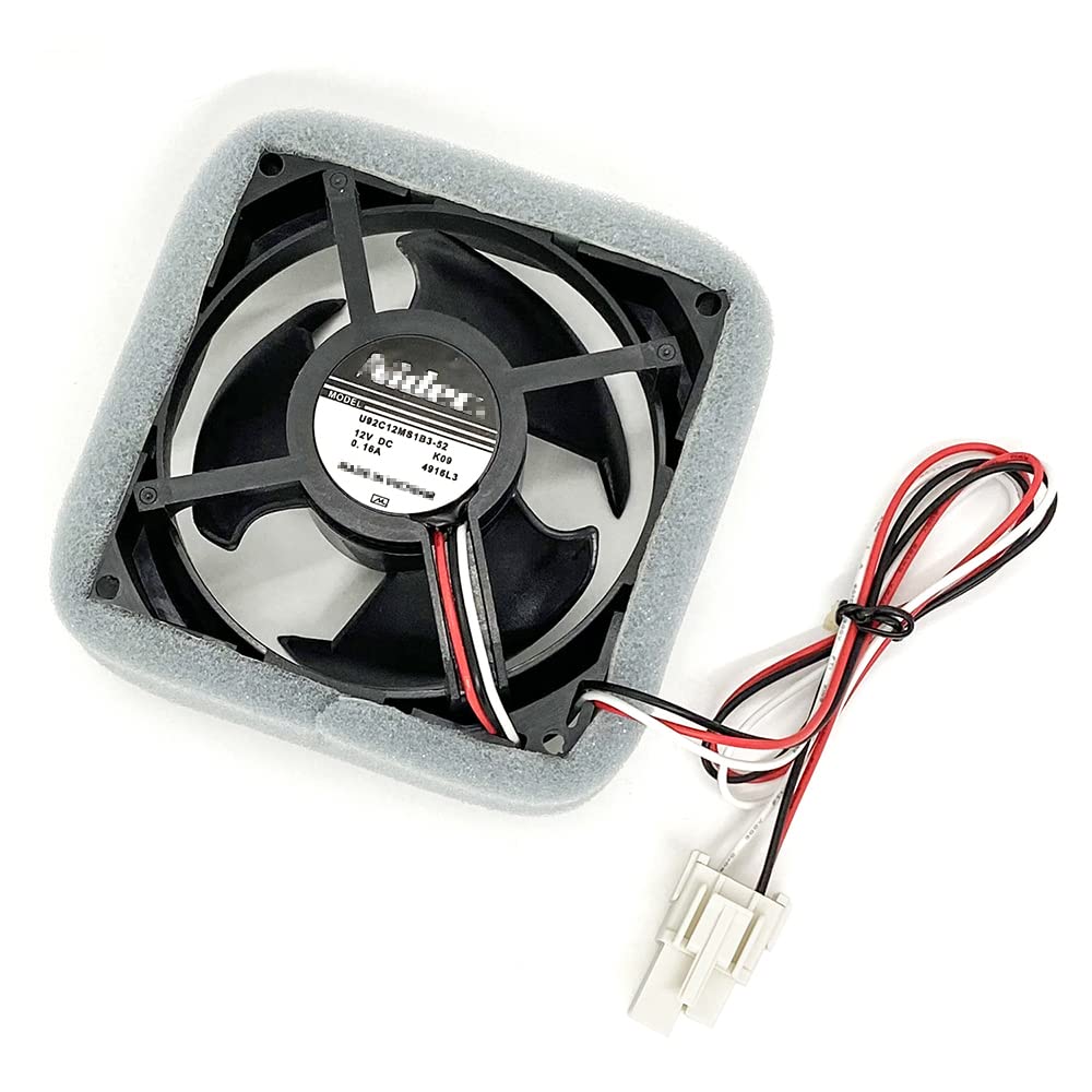 DA81-06013A DA31-00287A Refrigerator Evaporator Fan Motor Compatible with Samsung Refrigerator RF28HDEDBSR/AA RF28HFEDTSR/AA RF28HMEDBBC RF26HFENDSL RF24FSEDBSR/AA U92C12MS1B3-52 0.16A Fridge Fan