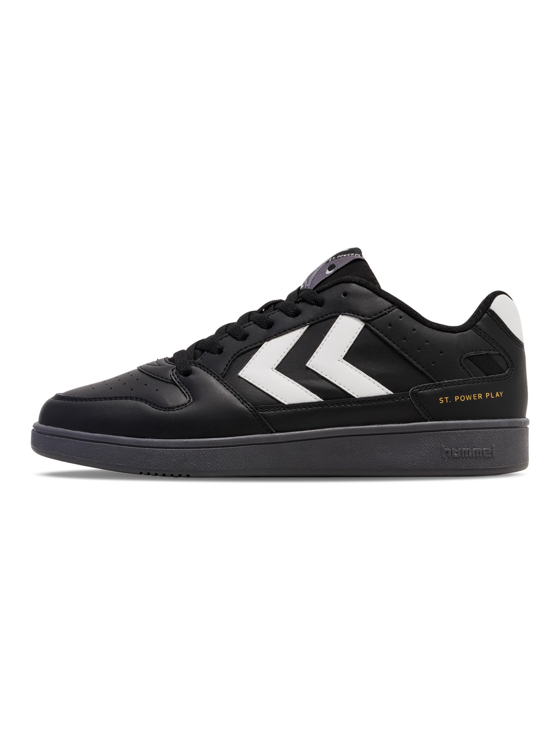 Hummel Sneaker Damen und Herren - Unisex Lifestyle Schuhe/Trainers im Tennis-Look - St Power Play - Zeitlose Sneakers mit Low-Cut-Design und Schnürsenkel
