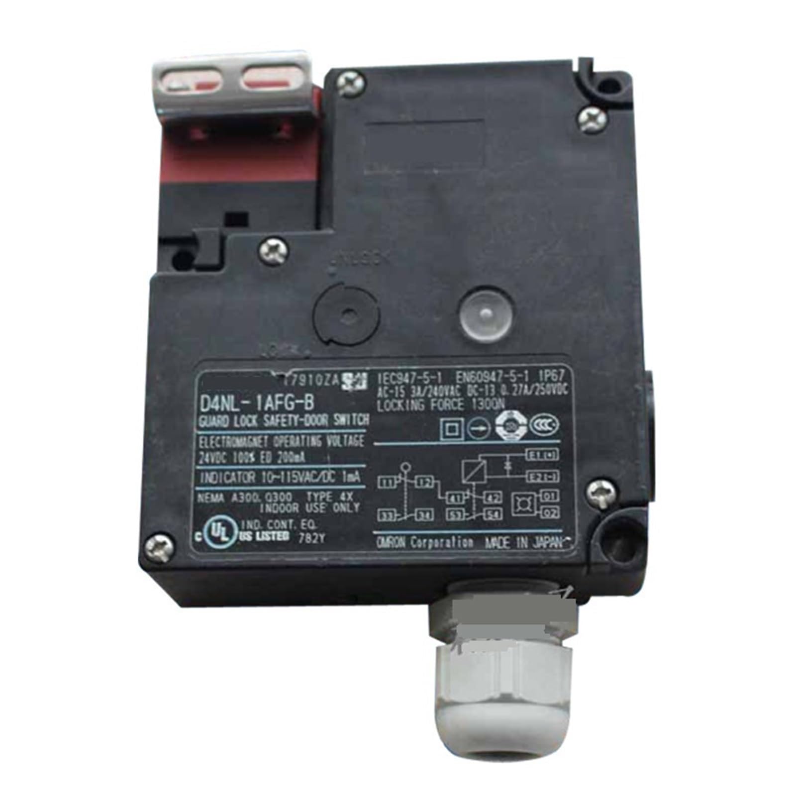 D4NL-1AFG-B interrupteur de porte de sécurité contre l'ouverture intempestive