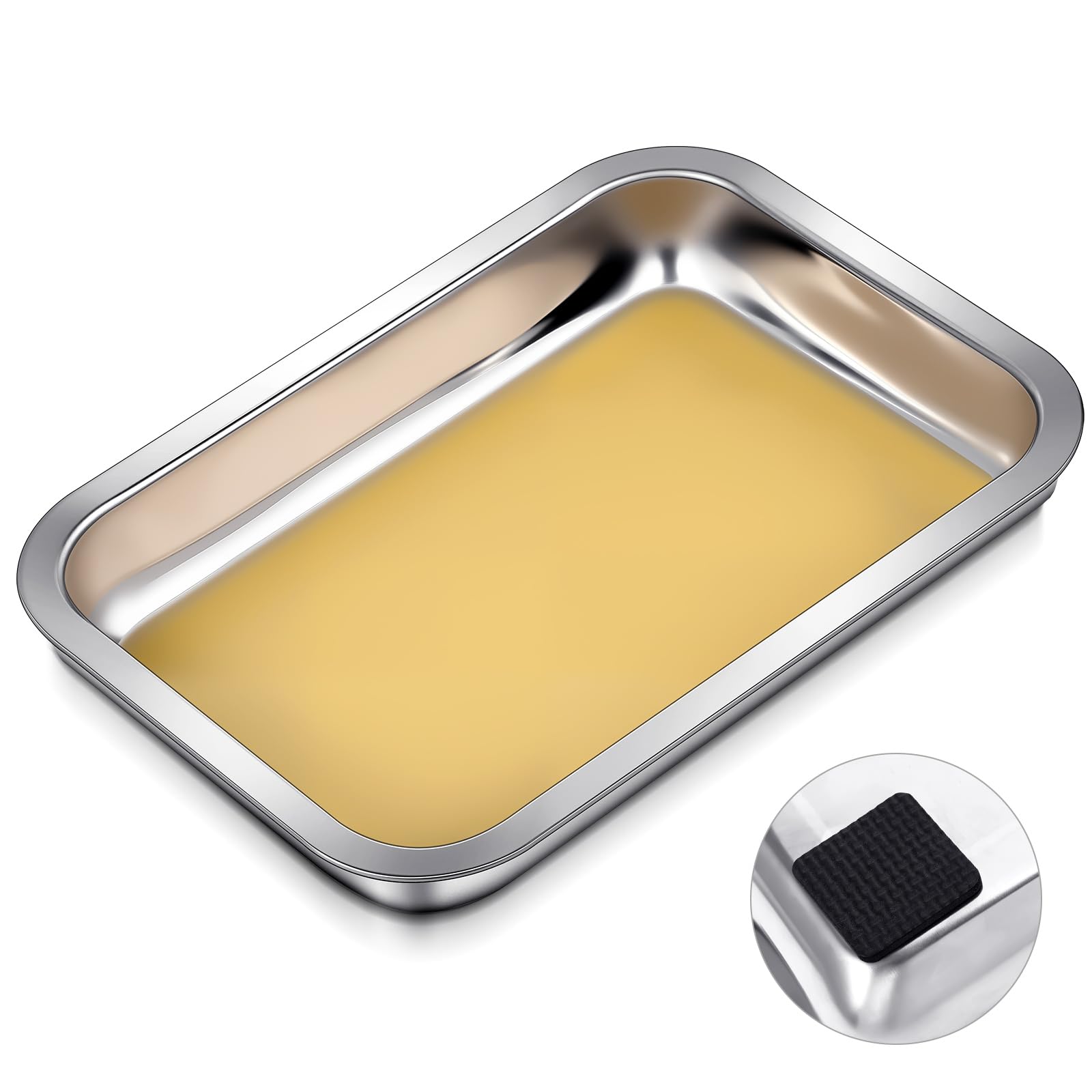 Conelist 8 Set 12.2 x 8.27 Inch Dissection Pan with Wax, Black — Amazon image 8