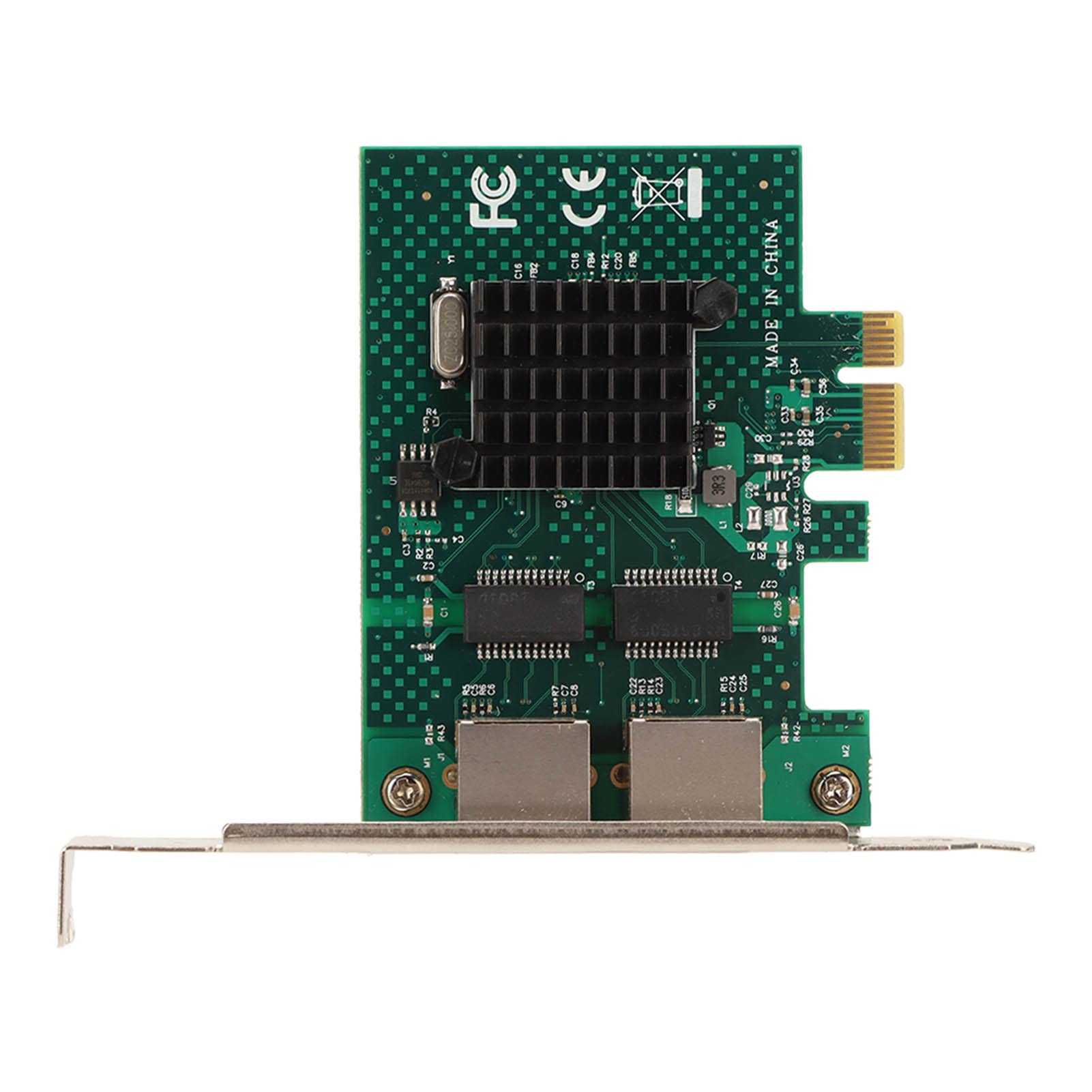 Ausla PCIE X1 Dual Port Gigabit Ethernet Card, BCM5720 RJ45