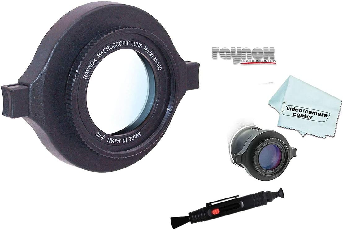 Raynox DCR-150 Macro/Close-Up Conversion Lens, Full Frame Digital SLR Compatible, Snap-On Universal Mount for 52mm to 67mm Filter Diameters + Lens Pen Cleaner + Micro-Fiber Cloth