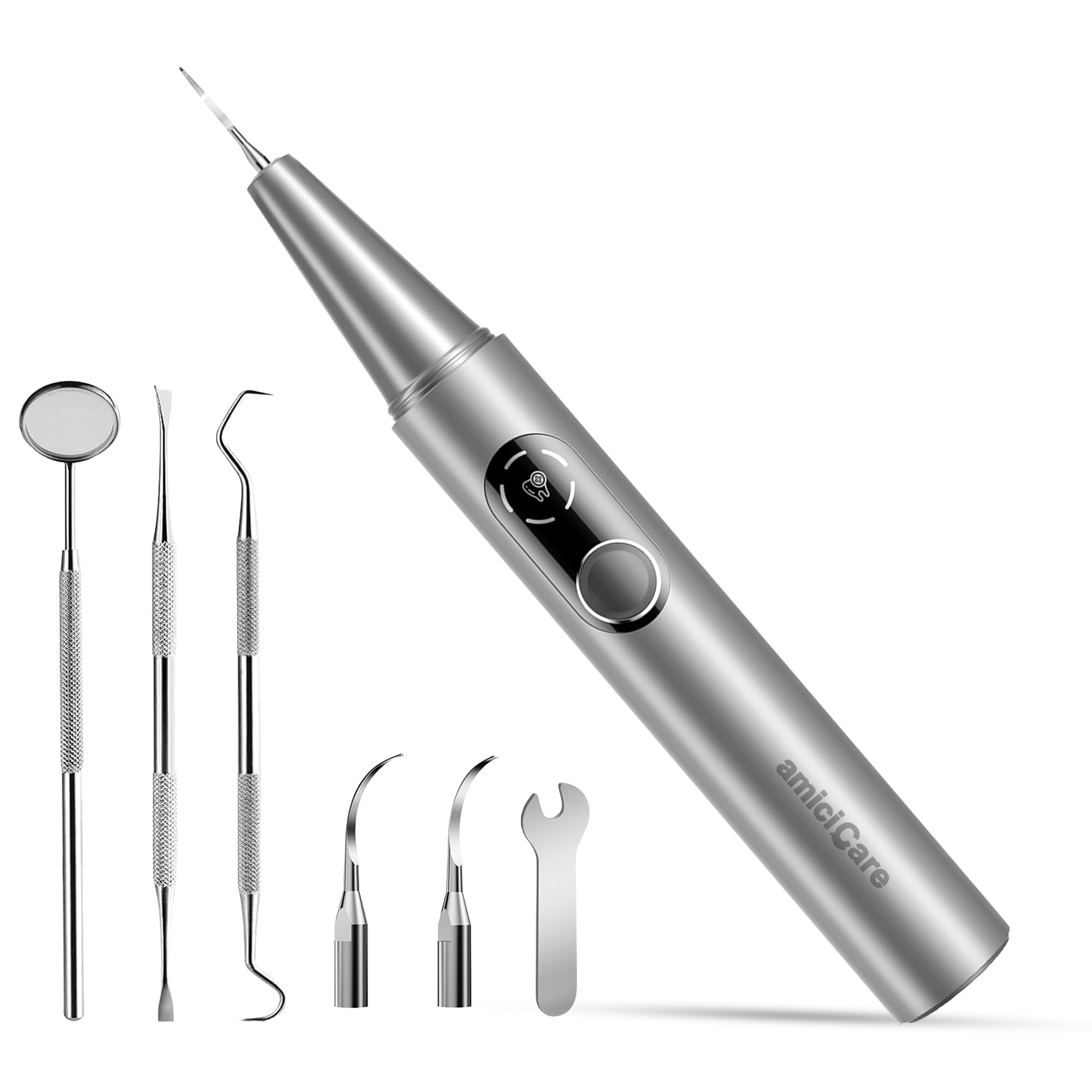 amiciCare Ultrasonic Tooth Cleaning Tool, Wireless & Electric Dental Calculus/Tartar/Stains Cleaner with Camera and Mobile App Connectivity - Elevate Your Oral Care Routine-image-12