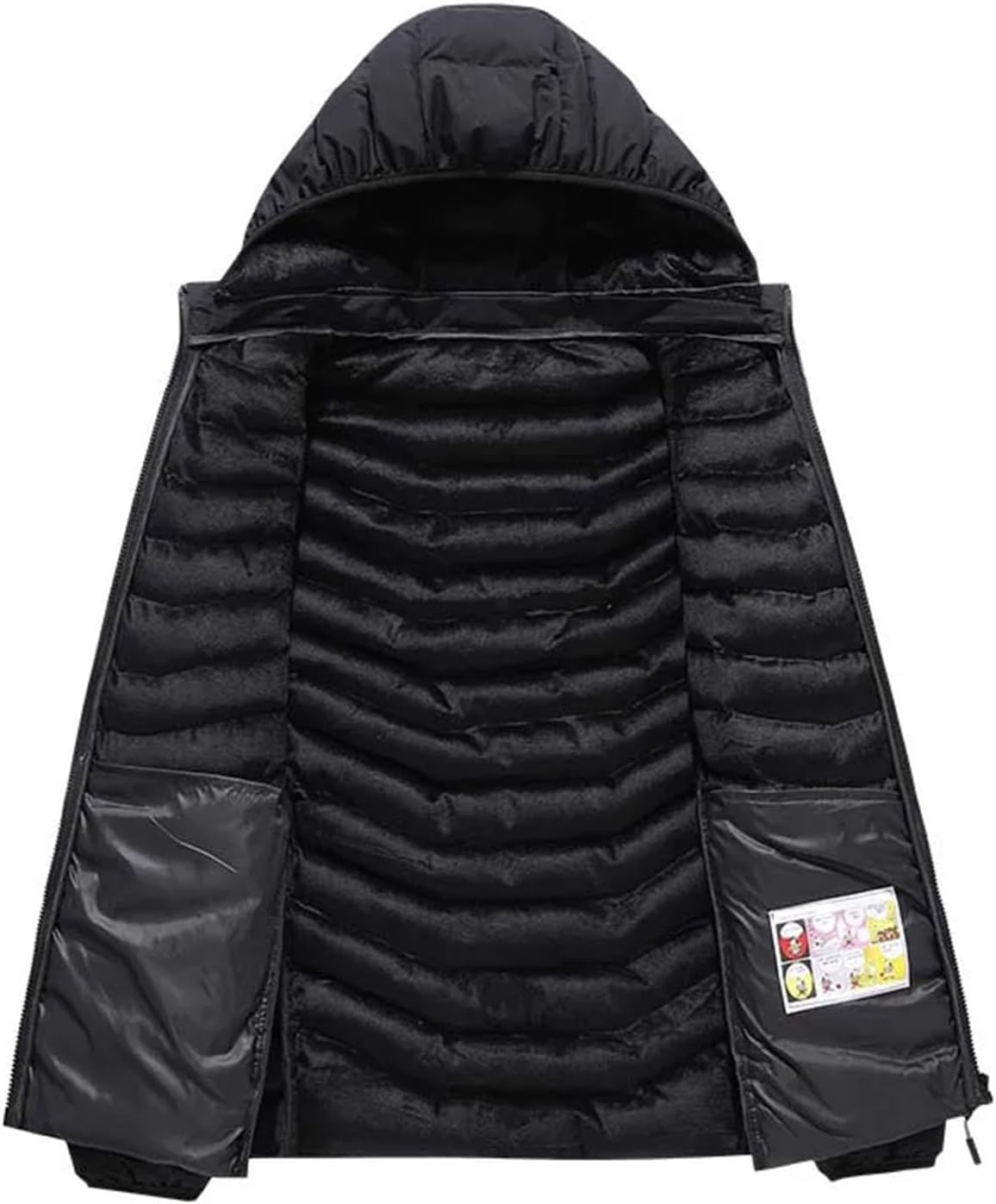 Mens Winter Warm Waterproof Jacket Outdoor Camping Trekking Windproof Coats Thick Hooded Slim Solid Fashion Tops