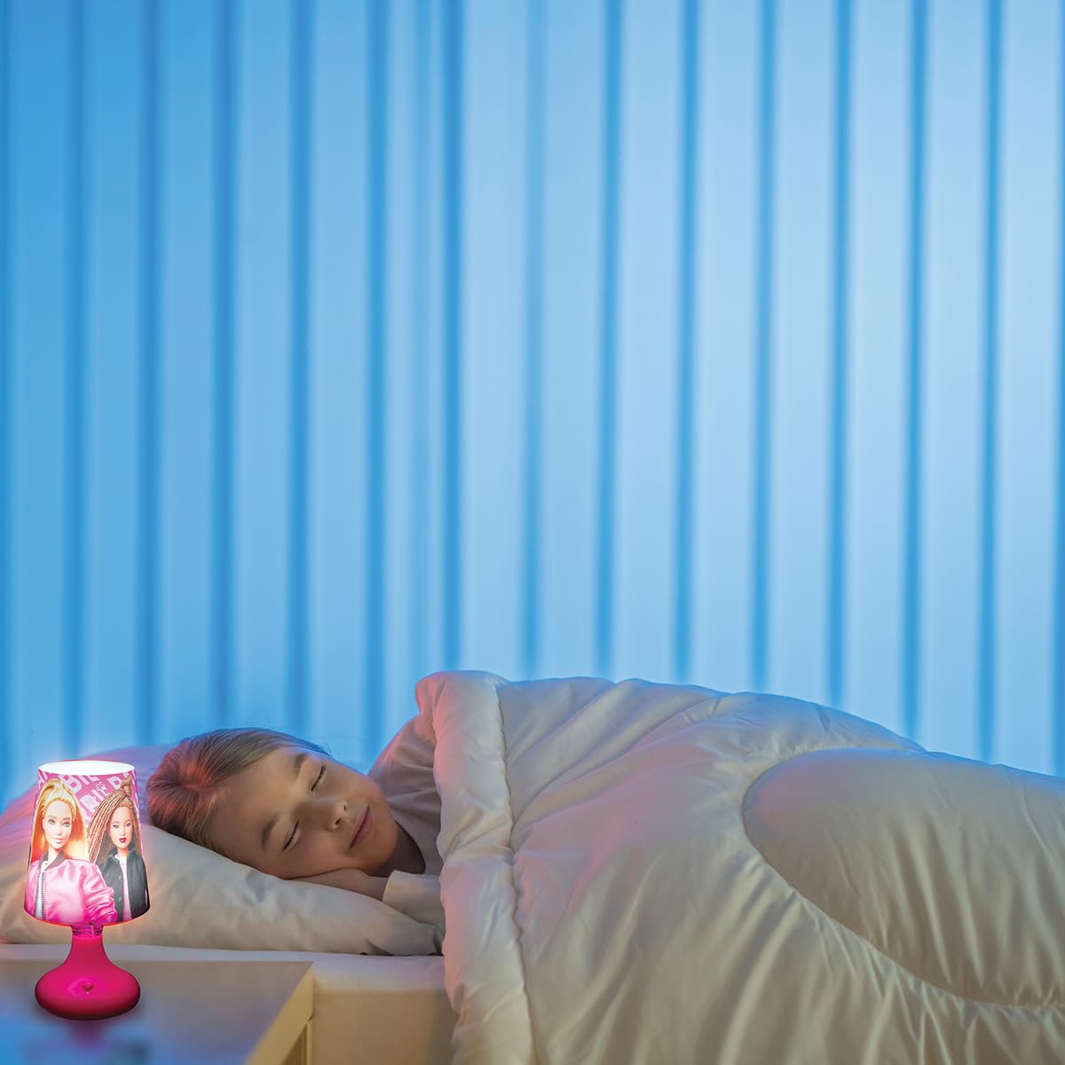 LEXIBOOK, Mattel Barbie - Barbie Mini Cordless Bedside Lamp and Nightlight - MLT10BBLXB, Pink, Small - Image 4