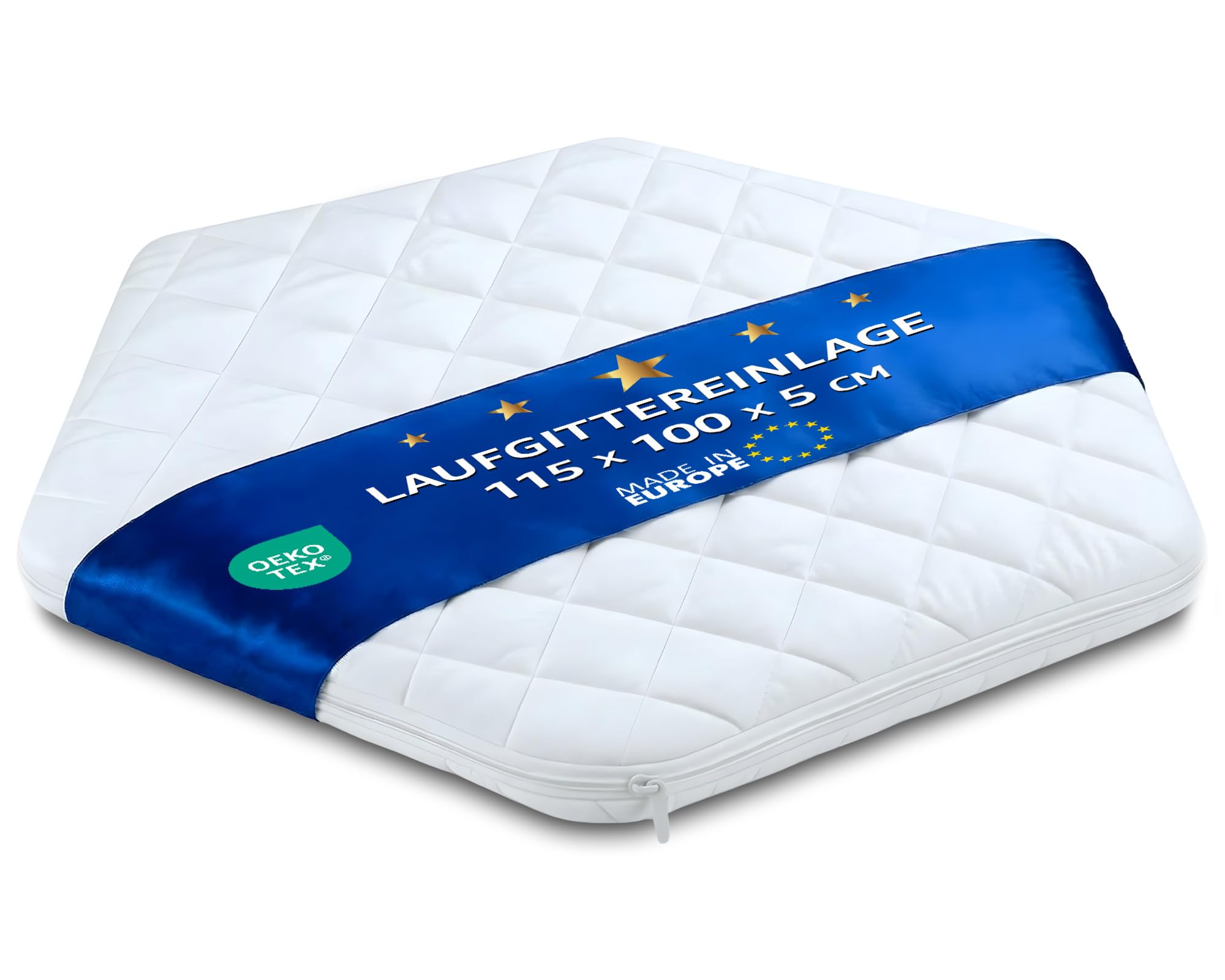 Totsy Baby Matelas de Parc Enfant Hexagonal 100x115 cm – Tapis de Parcs de Jeu pour Bebe cododo ou Sol Doux en Mousse avec Respirante Housse pour bébé Oeko-Tex 100 x 115