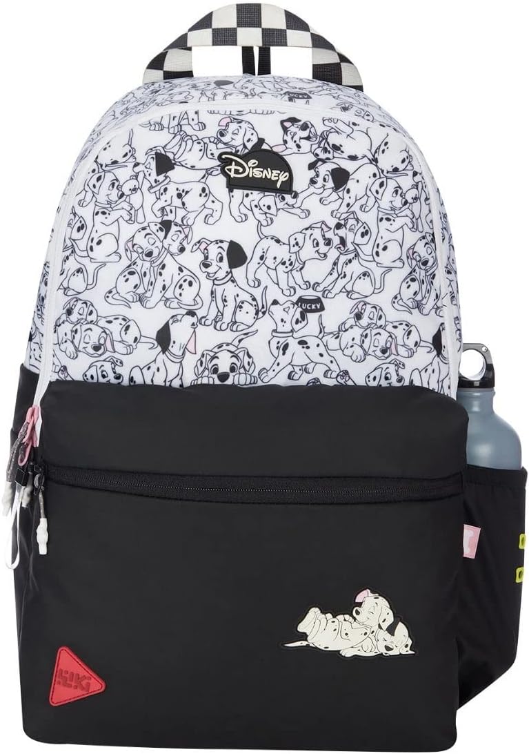 Wiki Casual 3 Compartment Backpack Dalmation White (12996)