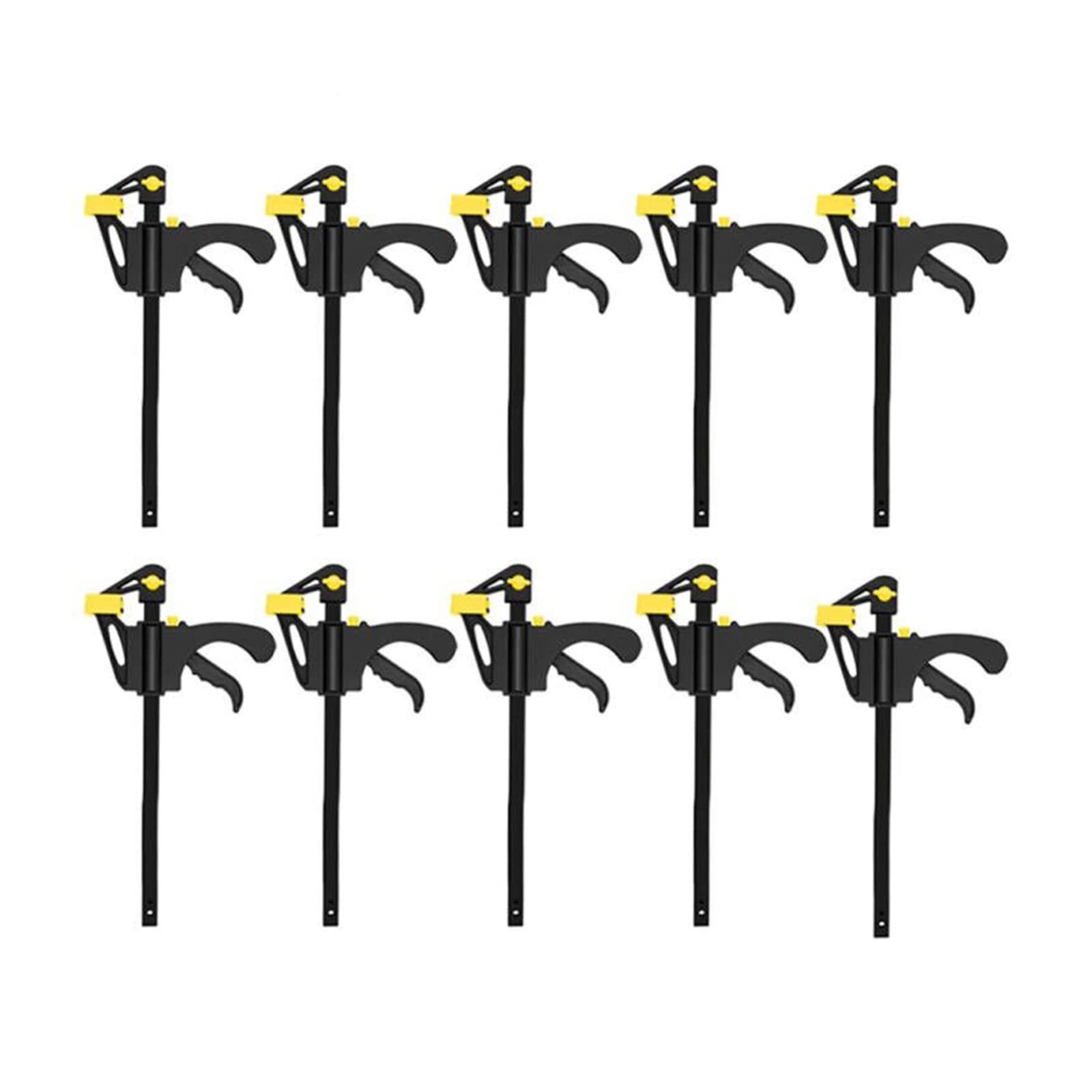 Abrazadera de trinquete rápida de 4 pulgadas, kit de abrazadera de barra de trabajo para carpintería, pinza de sujeción inversa, herramientas manuales (color: 4 pulgadas, 3 piezas) (4 pulgadas, 5 pi