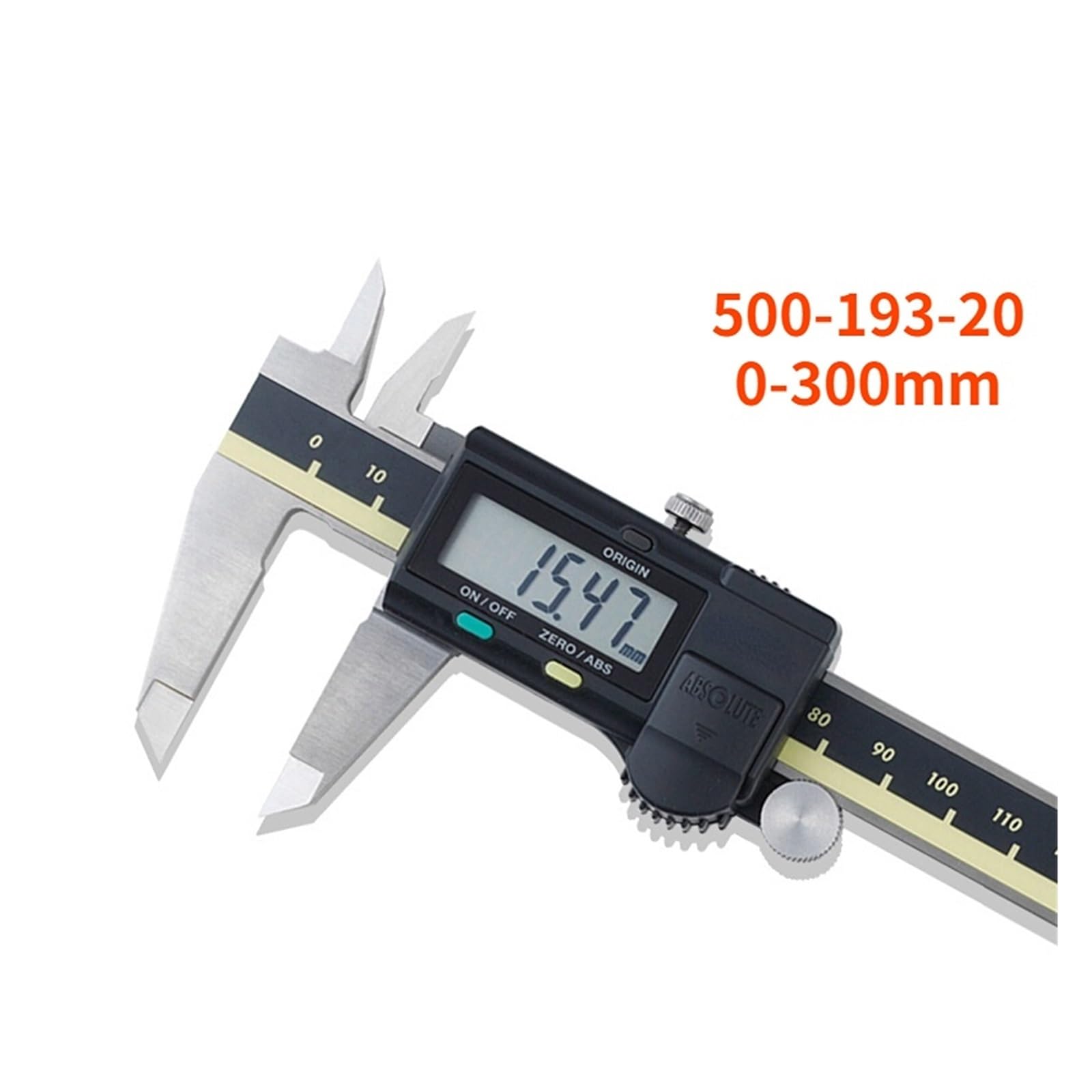NURII Calibradores Vernier de Escala, calibrador Digital LCD 1/128 6in 8in 12in 150mm 200mm 300mm Calibre Herramientas de medición electrónica (Size : Digital 0-300mm)