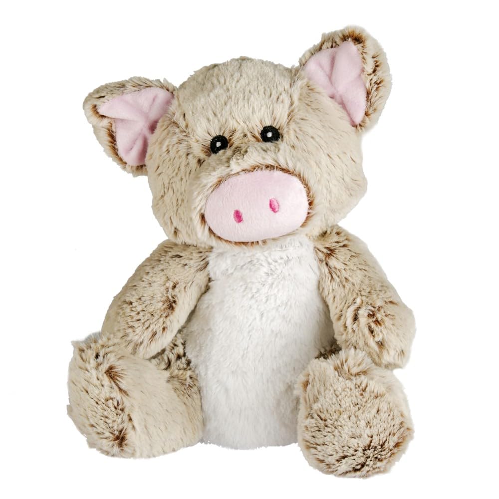 Pelucho - Bouillotte Peluche Cochon - Bien-​Être, Chaleur et Douceur - Micro-​Ondable - Grains de Blé et Fleurs de Lavande - Fabriquée en France