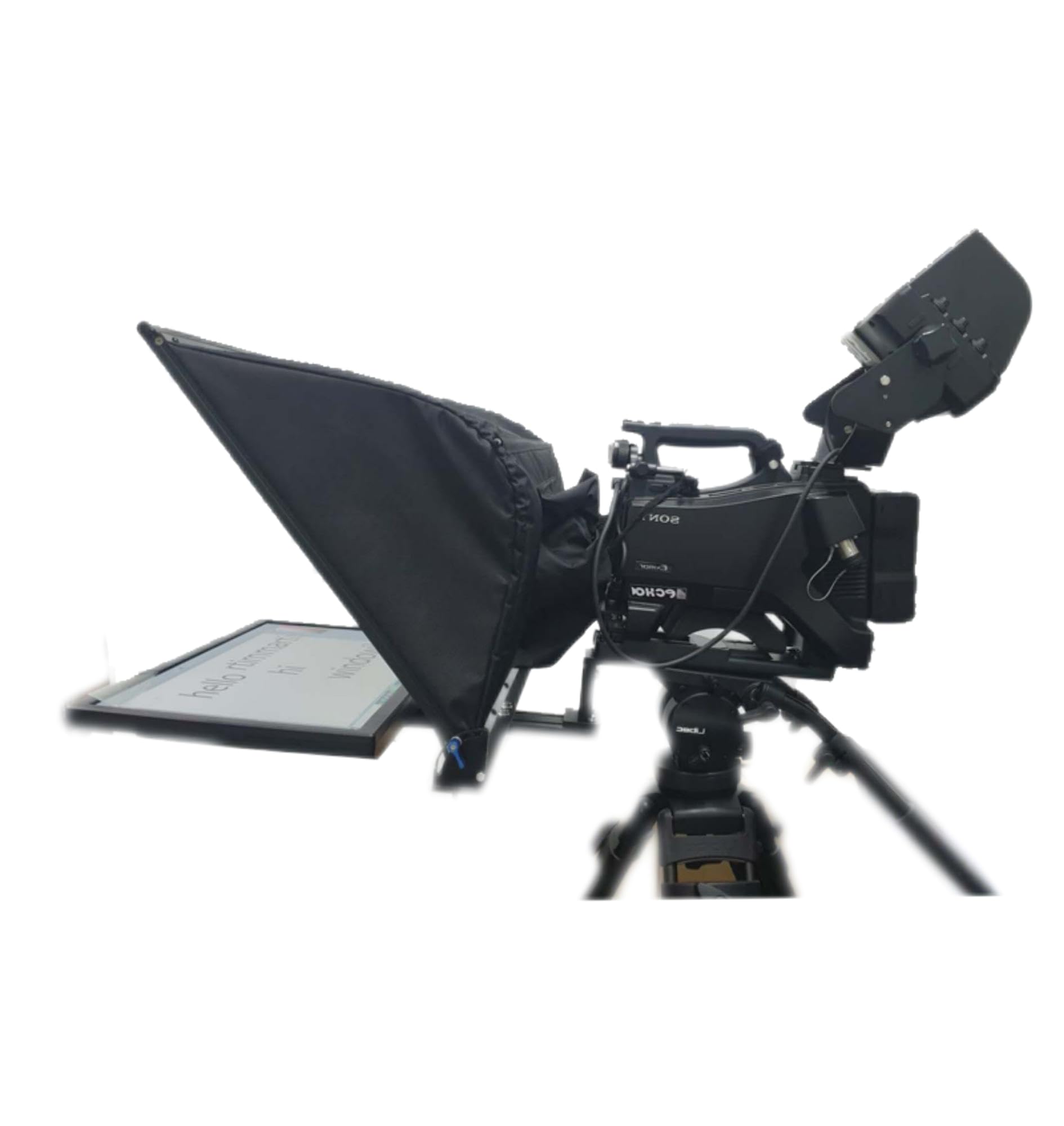 Simar 20 inch Teleprompter Computer Laptop Prompter with Monitor,Hard case,Remote Control and Tripod