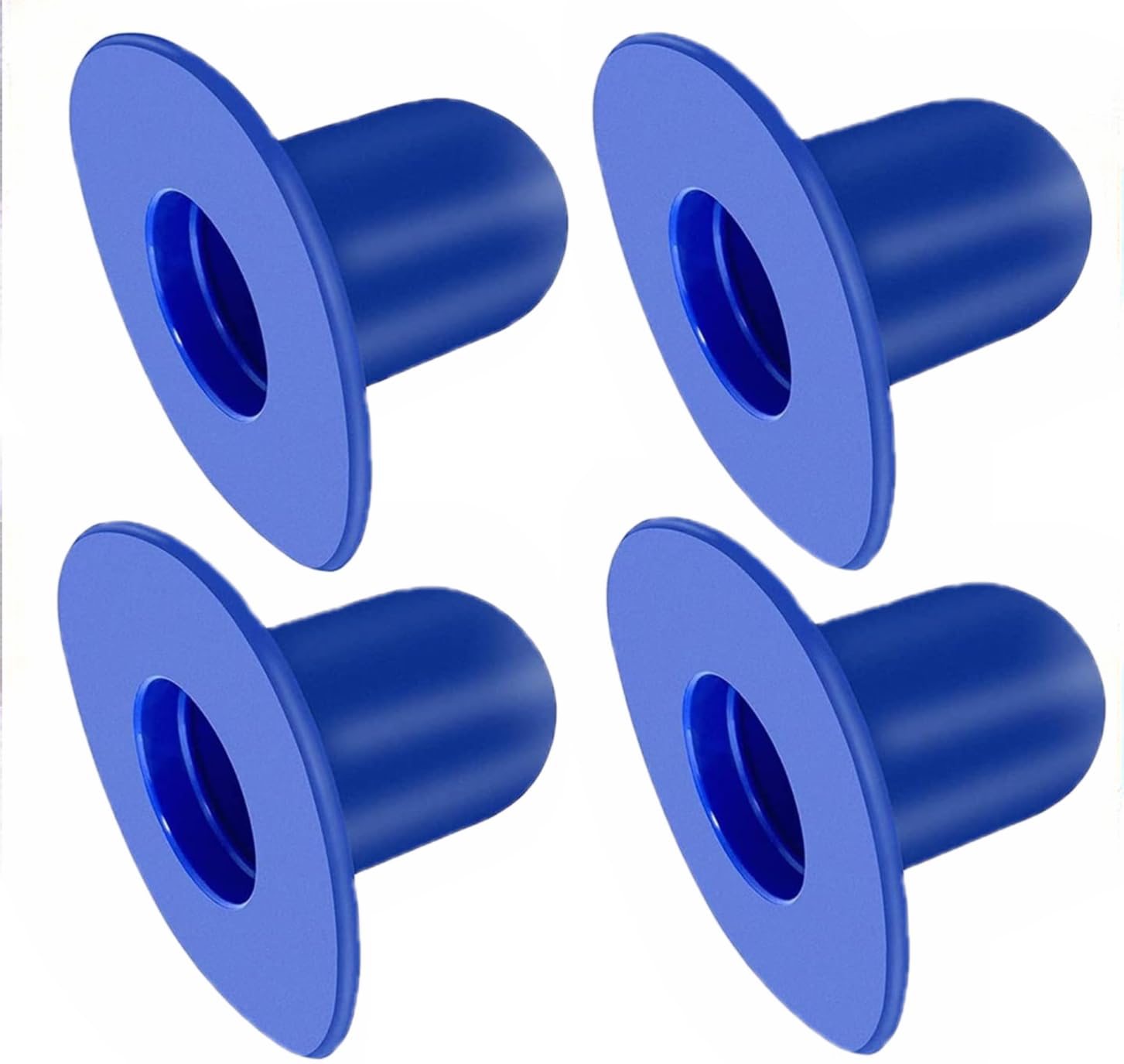 Pack of 4 Pool Plugs, Pool Sealing Plugs, Swimming Pool Sealing Plugs, Swimming Pool Wall Plugs Replacement Parts, Drain Plugs Compatible with Intex / Bestway Pools (Blue)