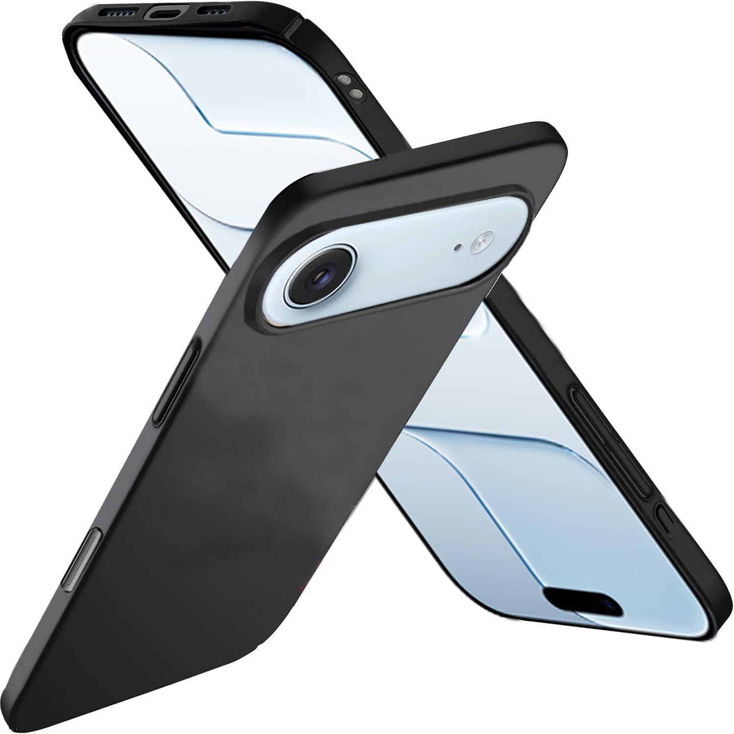 【極薄軽量】Xyddxihan iPhone air用 ケース 軽量薄型 シンプル マット質感 さらさら手触り PC製 指紋防止 擦り傷防止 アイフォン air用 ケース いPhone air用カバー シン・フィット ブラック