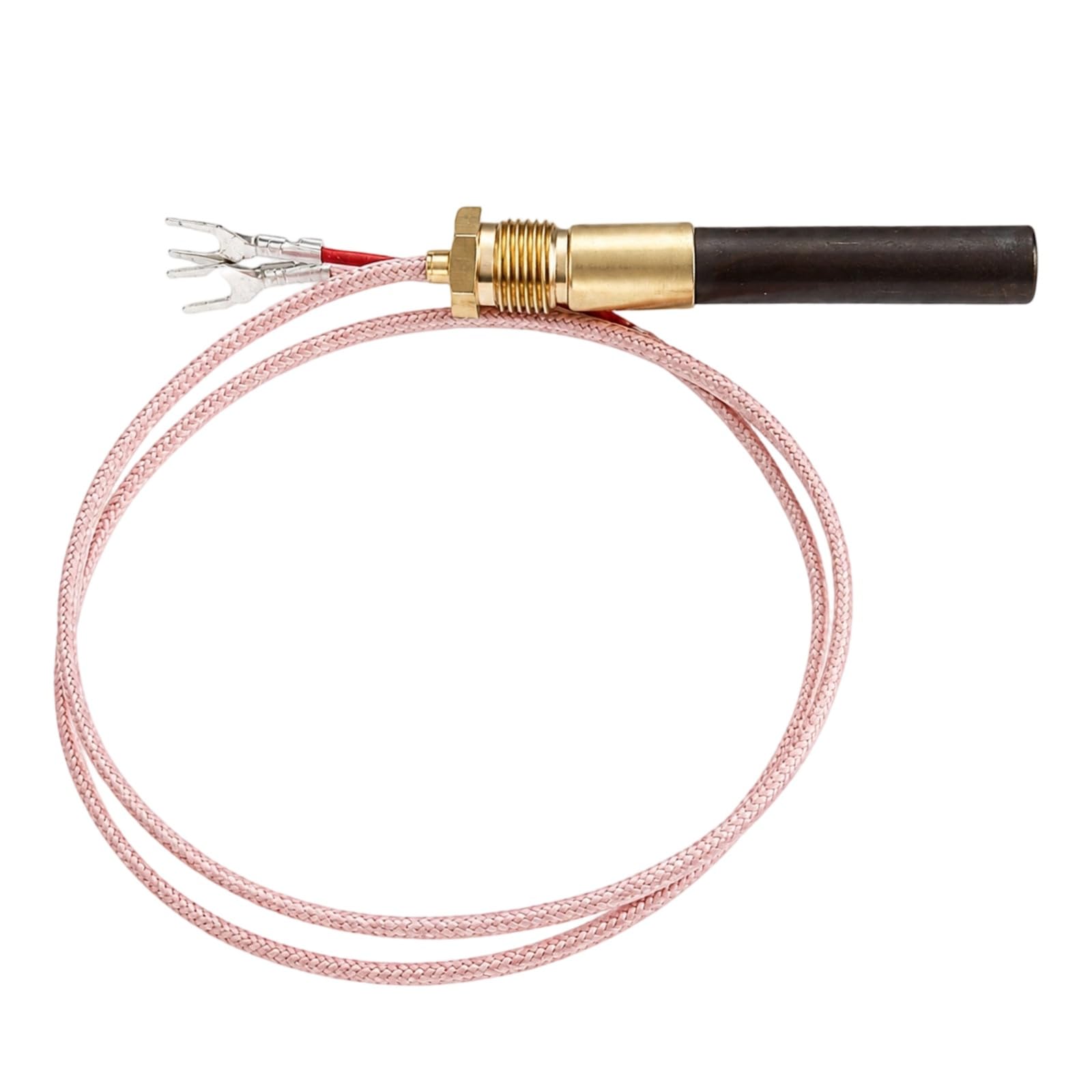750 mV Thermopile-Thermoelement-Sensor, industrielle Sonde mit 4,2 mm Anschlüssen für Gaskamin, Wassererhitzer und Fritteusen, hitzebeständig bis 1382 ℉/750 °C, für Erdgas und LPG
