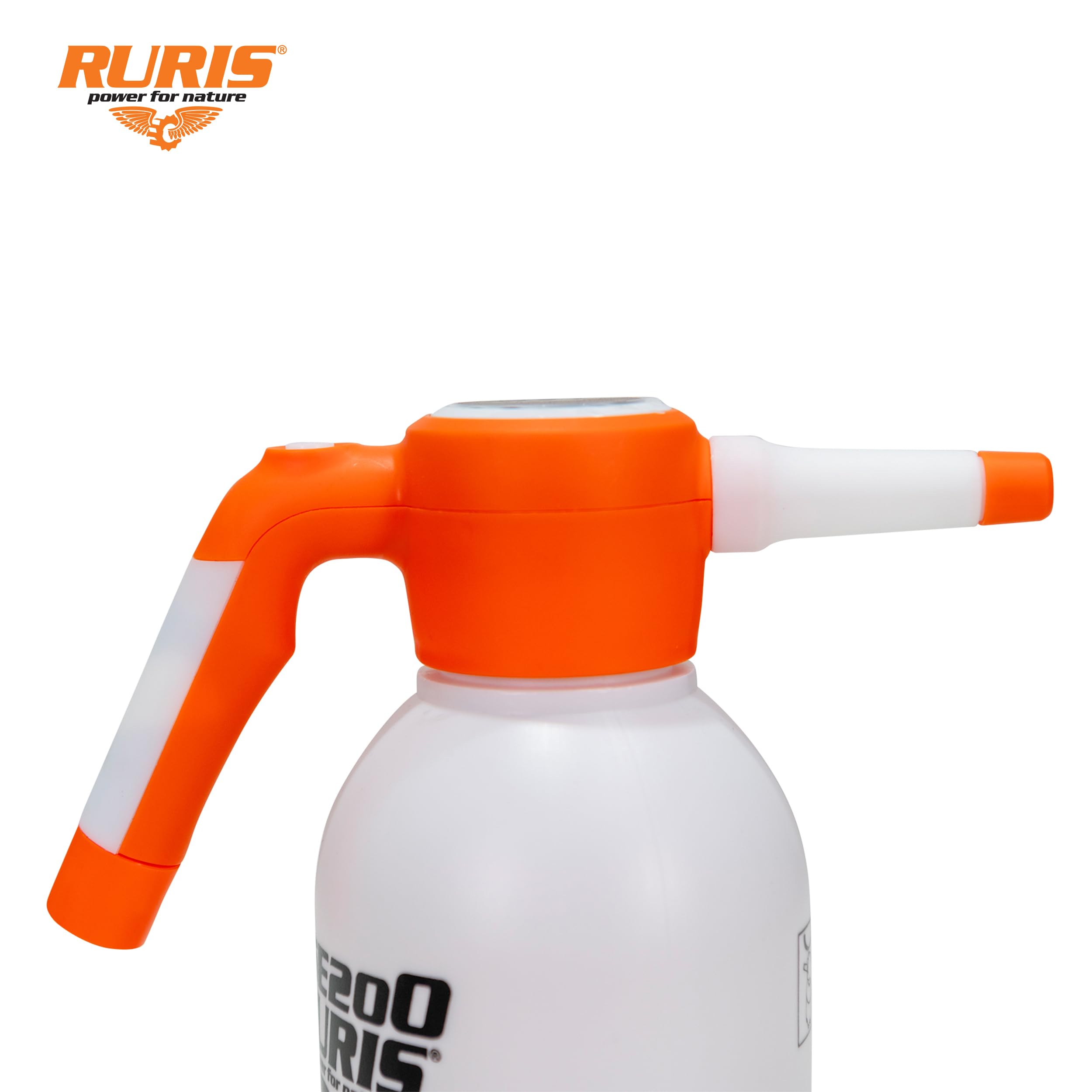 RURIS RSE 200 Spruzzatore Elettrico 2L 2 Bar Batteria USB-C LED Giardino