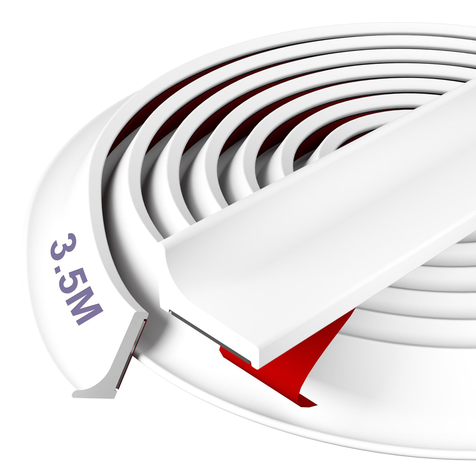 Barrage d'eau silicone blanc idéal pour cuisine et salle de bain sans éclaboussures