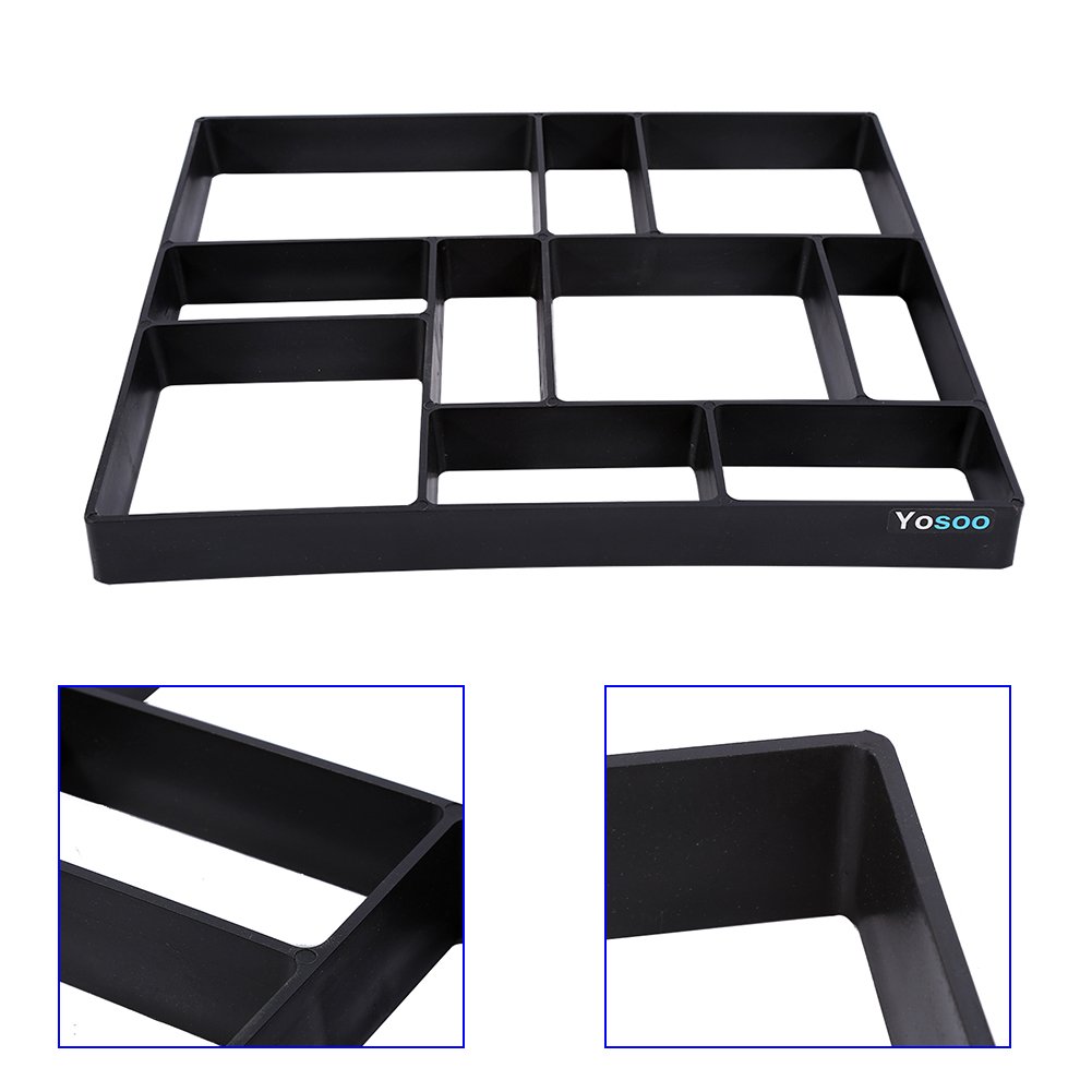 Moule De Pavage De Jardin en Plastique Bricolage Route Pose Ciment Béton Raide Maçonnerie Route Moule Pavage Maçonnerie pour Les Amateurs De Jardin Décoration Travailleurs